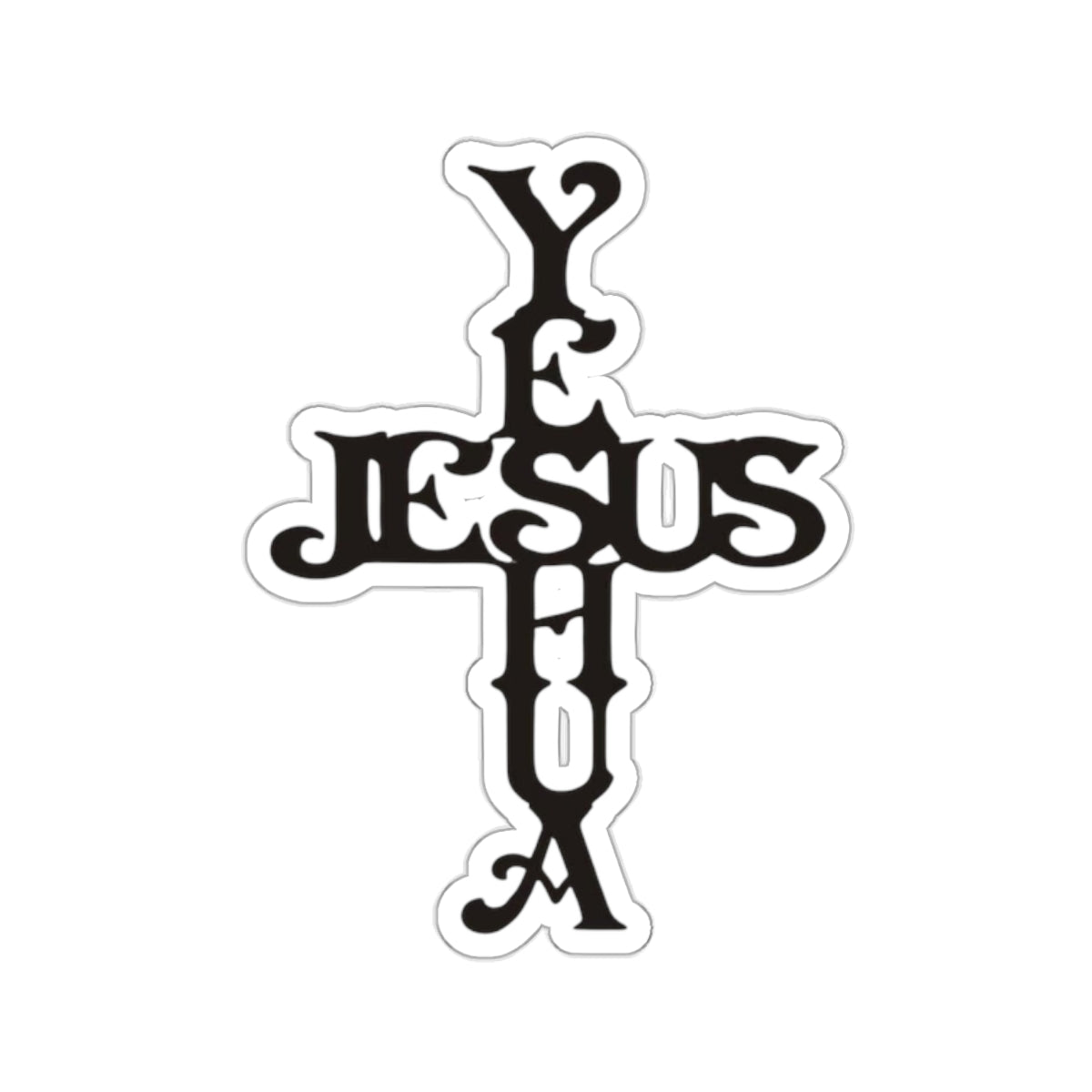 WYCD Cross Kiss-Cut Stickers