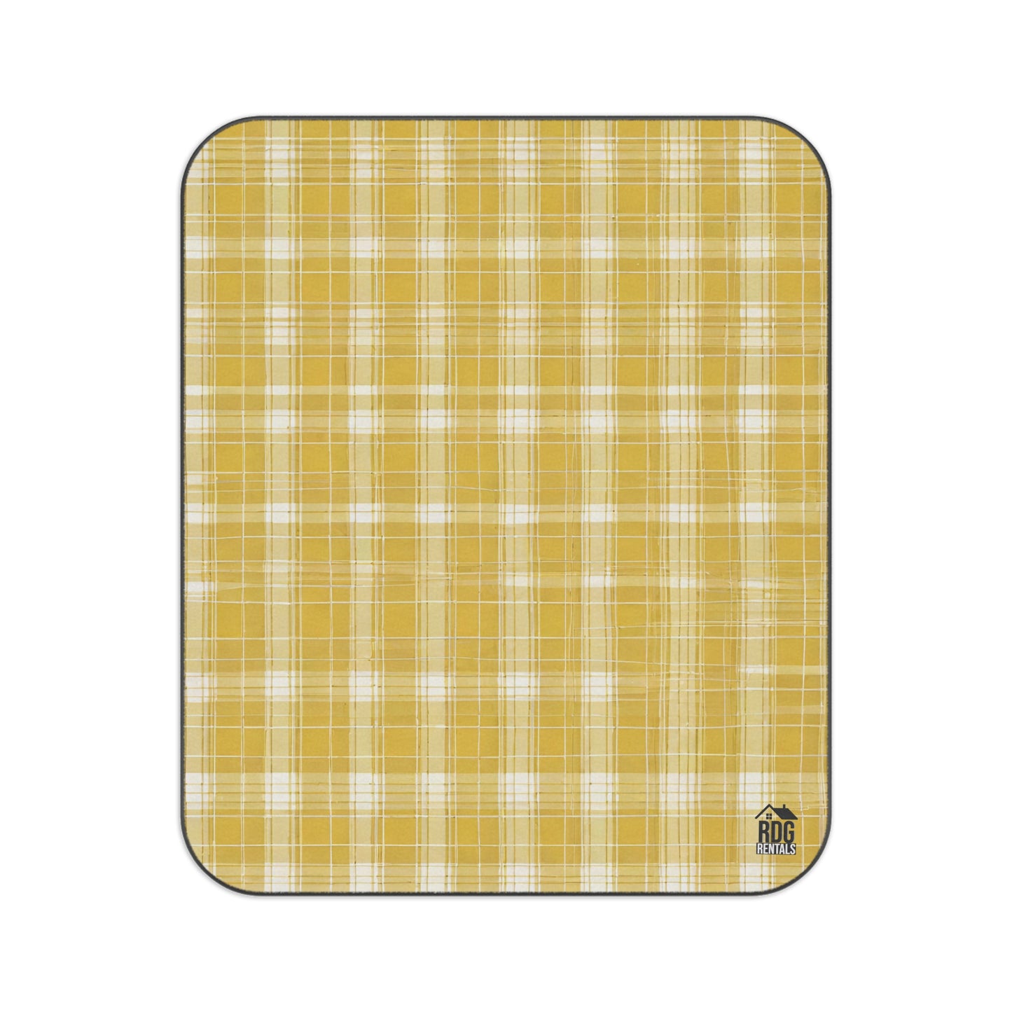 Yellow Plaid RDG Picnic Blanket