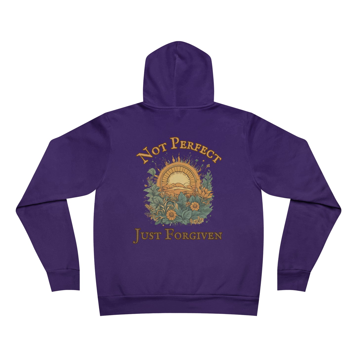 Not Perfect Just Forgiven WYCD Logo Unisex Garment-Dyed Hoodie
