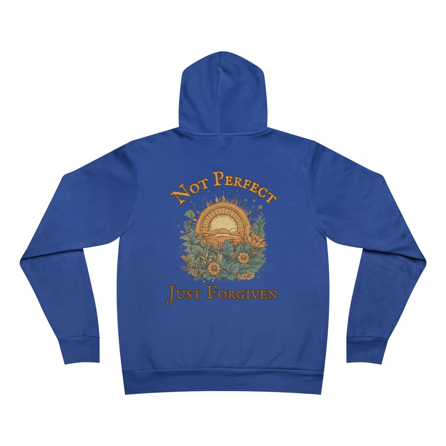 Not Perfect Just Forgiven WYCD Logo Unisex Garment-Dyed Hoodie