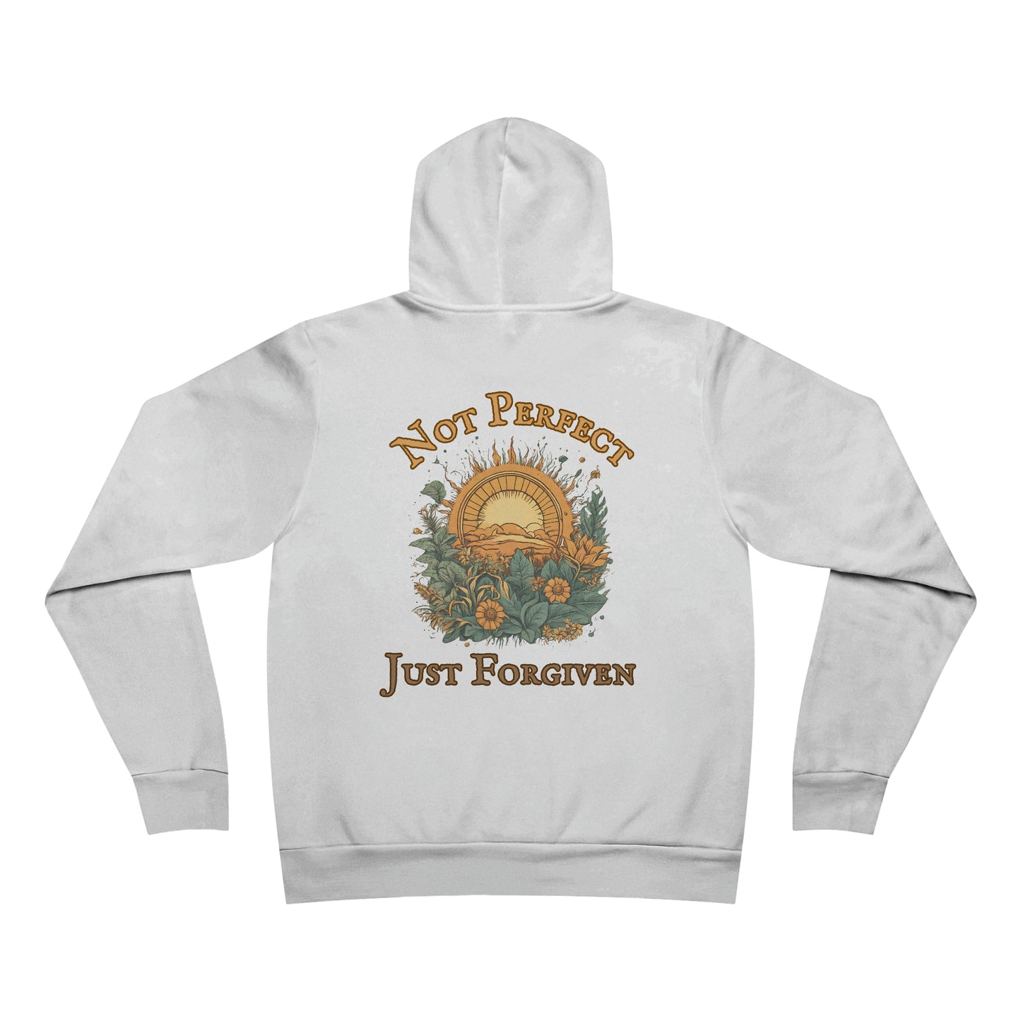 Not Perfect Just Forgiven WYCD Logo Unisex Garment-Dyed Hoodie
