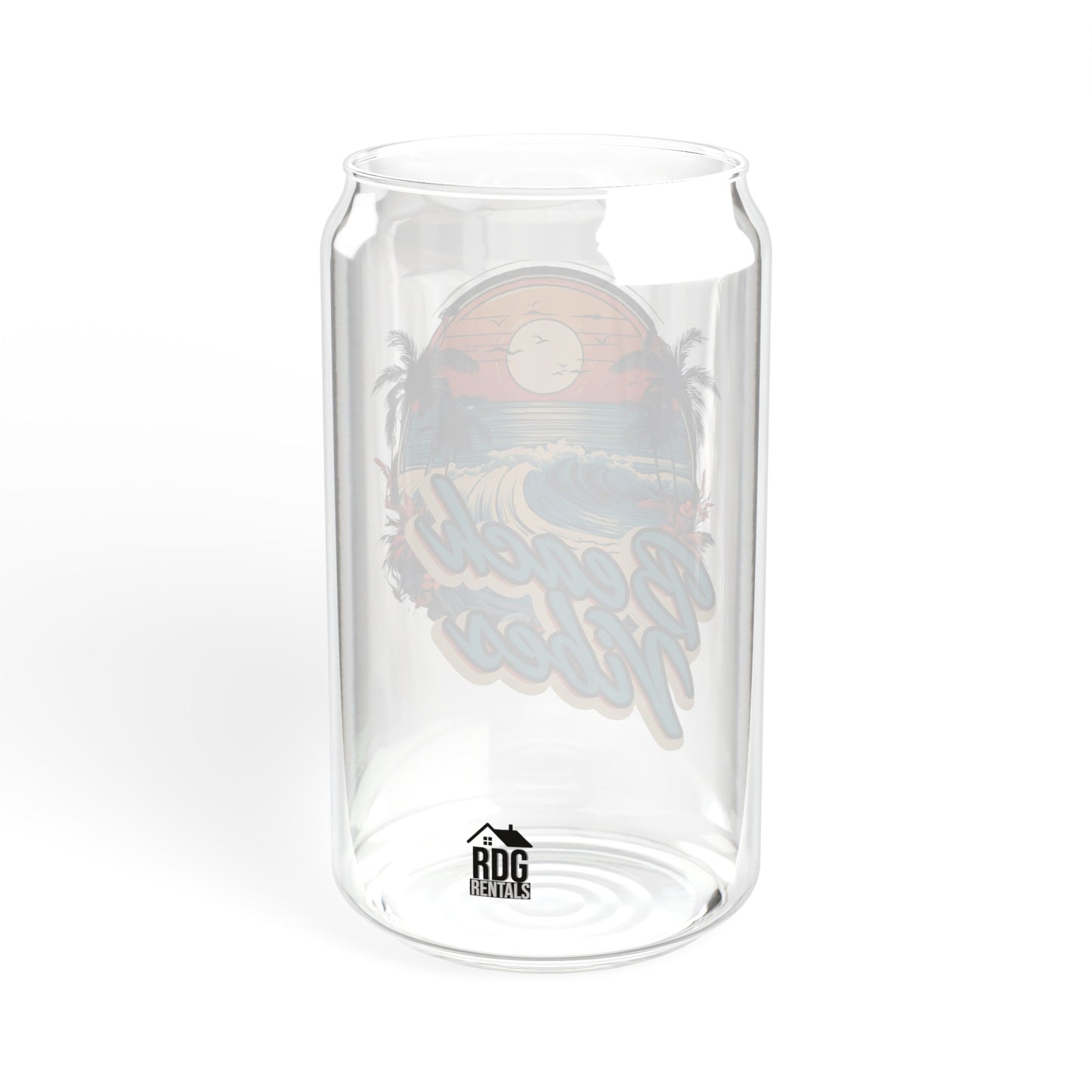 Beach Vibes RDG Can Glass, 16oz