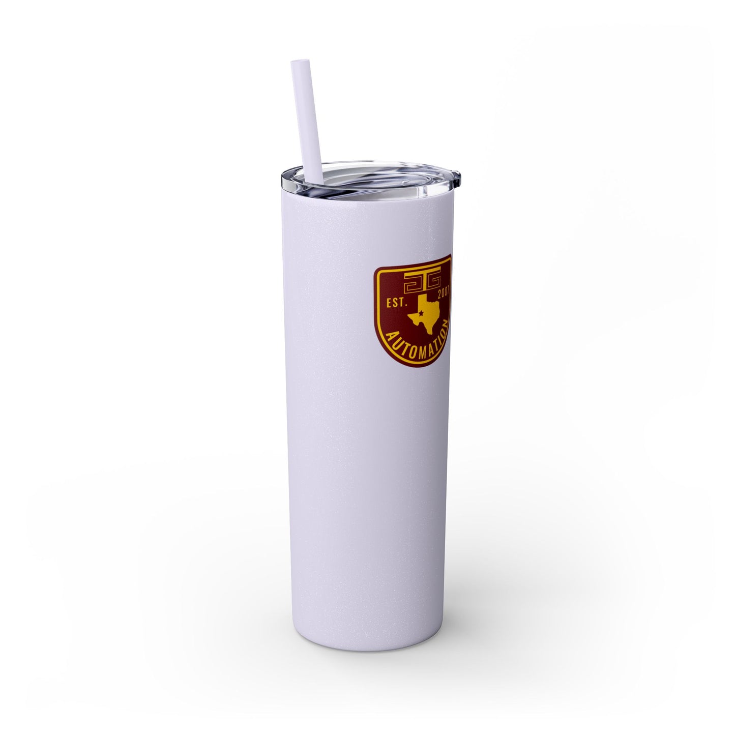 GTG Badge Logo Skinny Tumbler with Straw, 20oz
