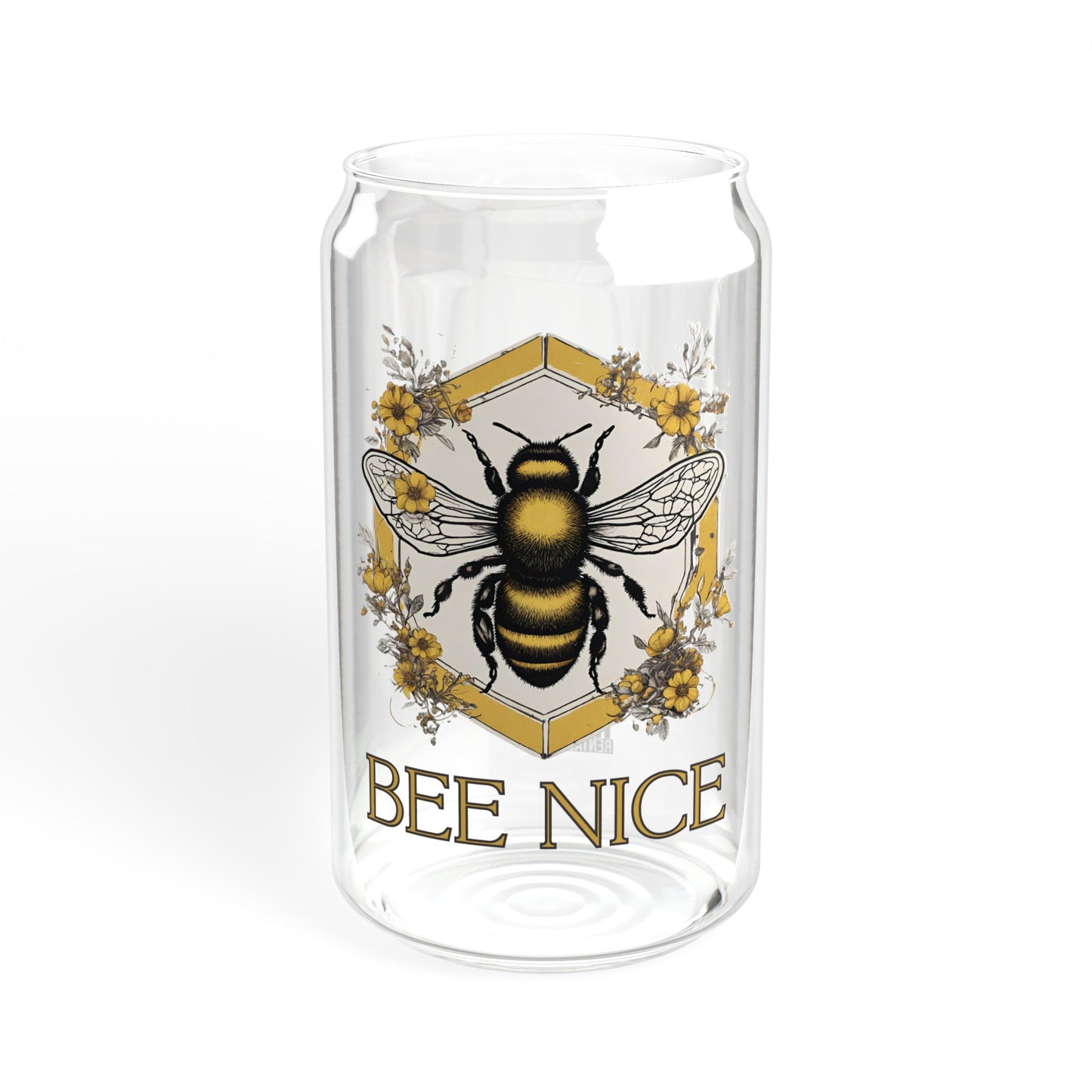 Bee Nice RDG Can Glass, 16oz
