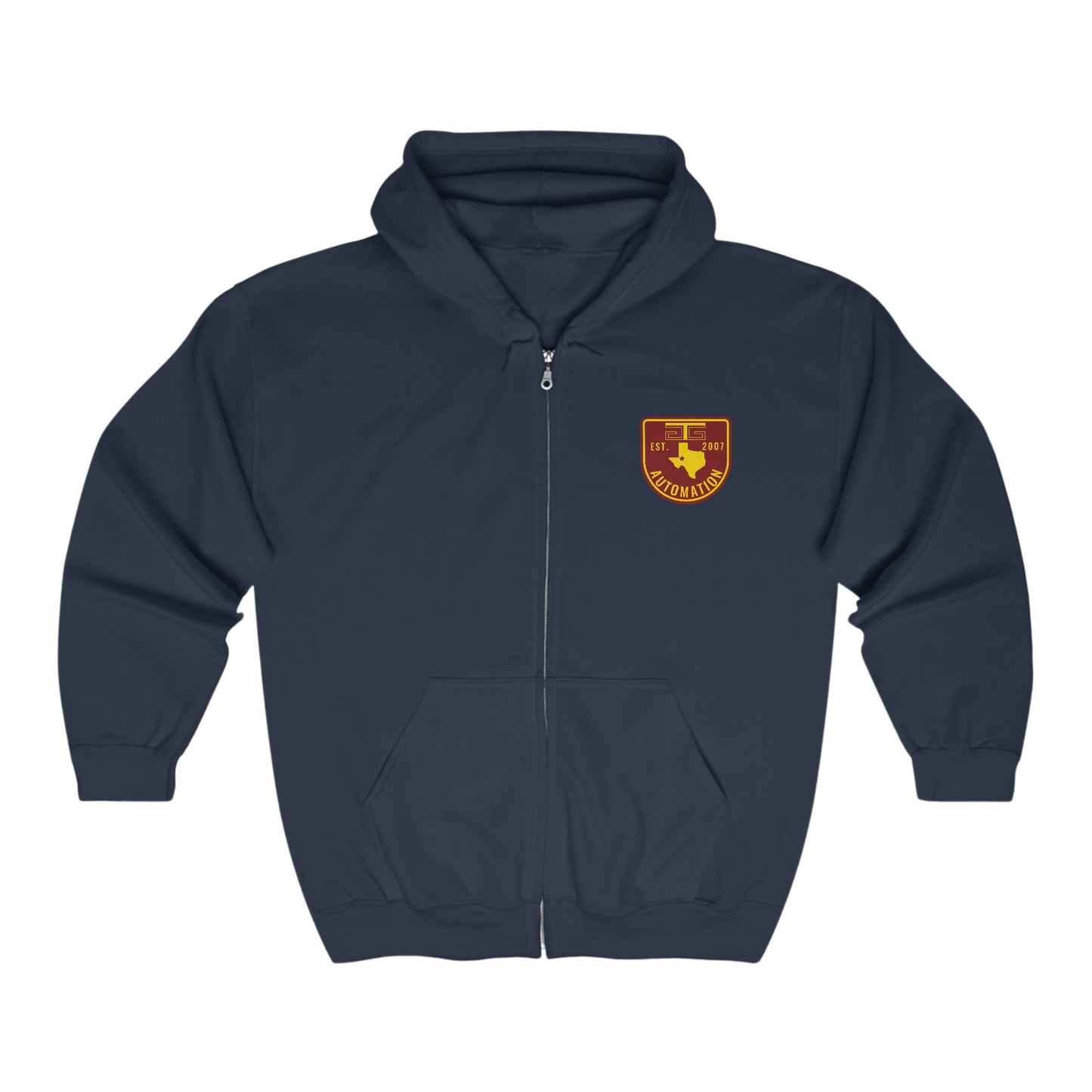 GTG Color Badge Logo Unisex Heavy Blend™ Full Zip Hooded Sweatshirt