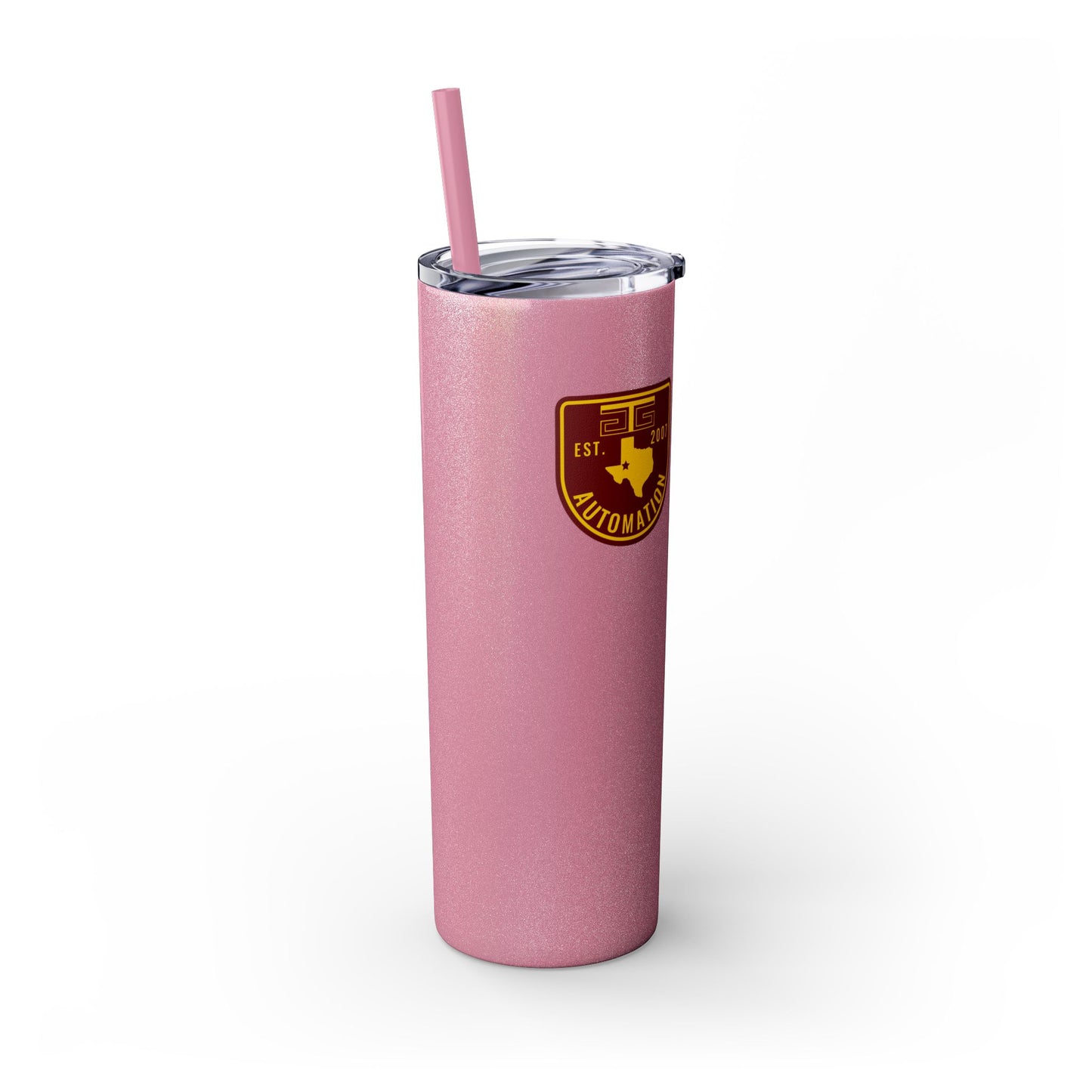 GTG Badge Logo Skinny Tumbler with Straw, 20oz