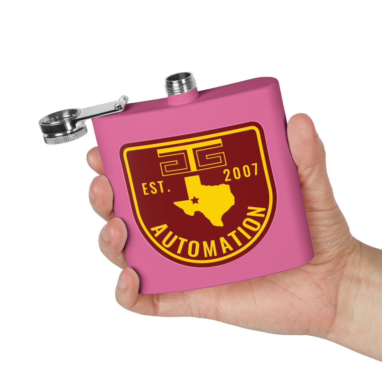 GTG Automation Stainless Steel Flask, 6oz