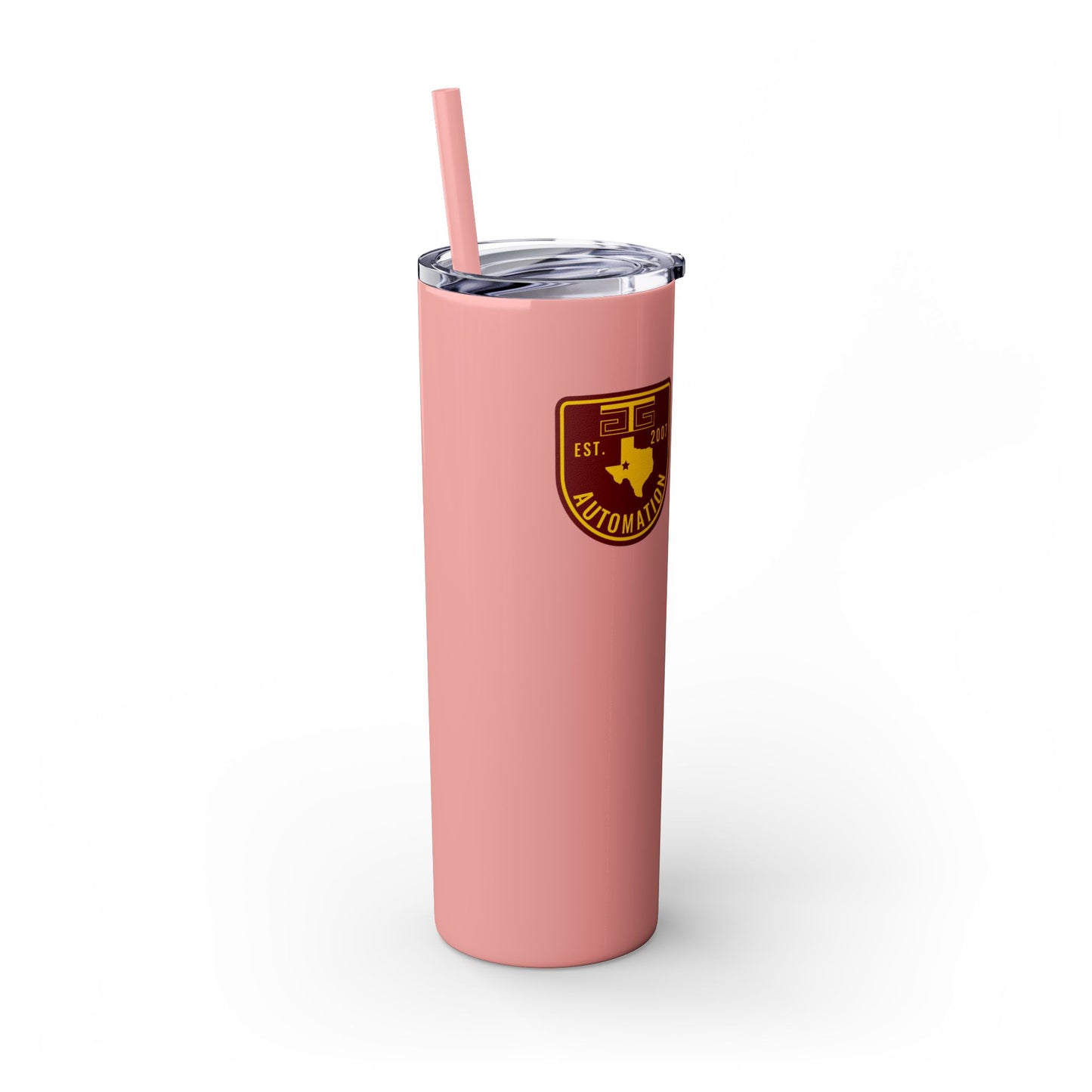 GTG Badge Logo Skinny Tumbler with Straw, 20oz