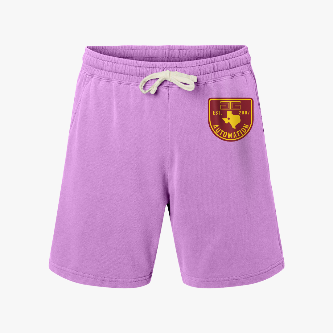 GTG Badge Logo Unisex Garment-Dyed Lightweight Fleece Sweat Shorts