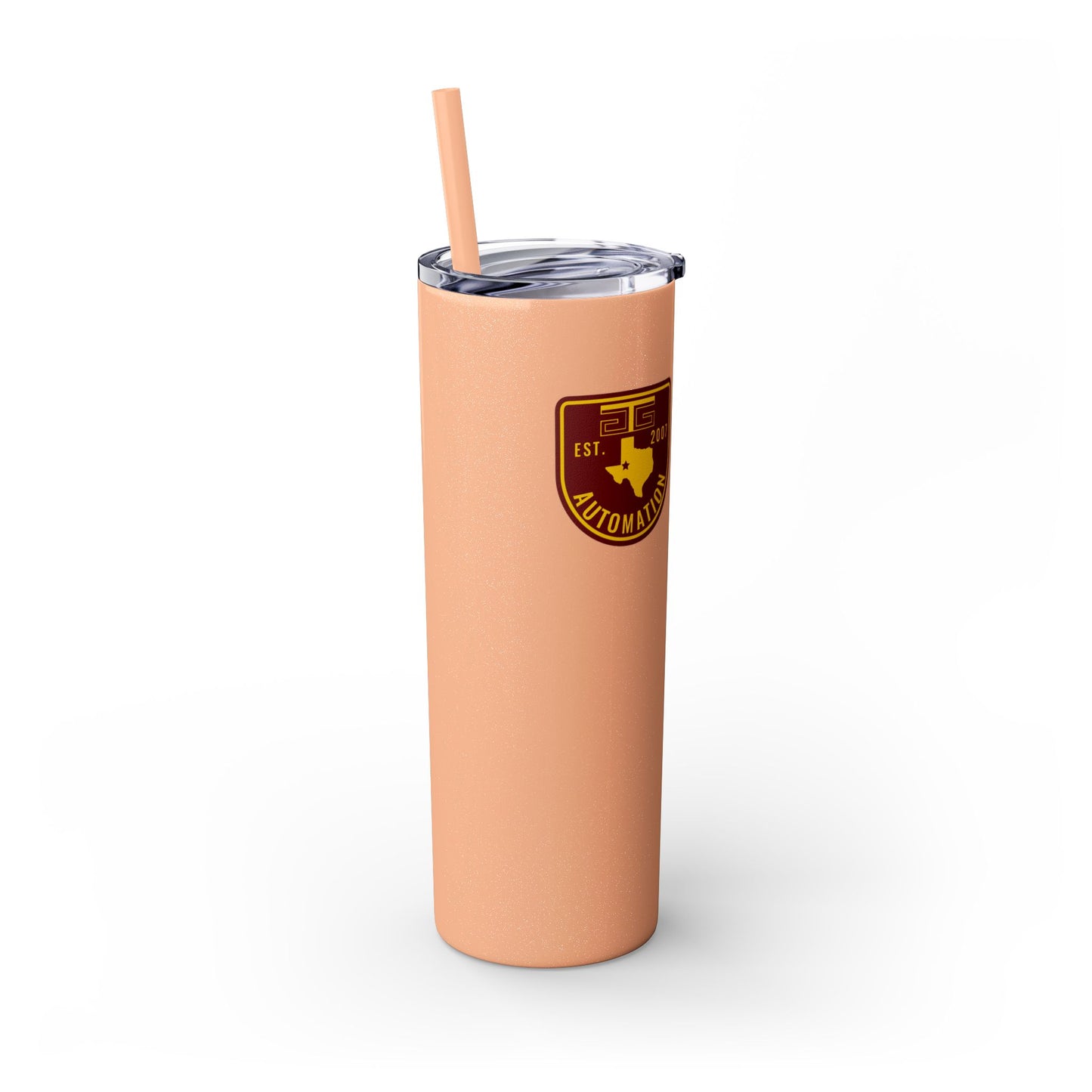 GTG Badge Logo Skinny Tumbler with Straw, 20oz