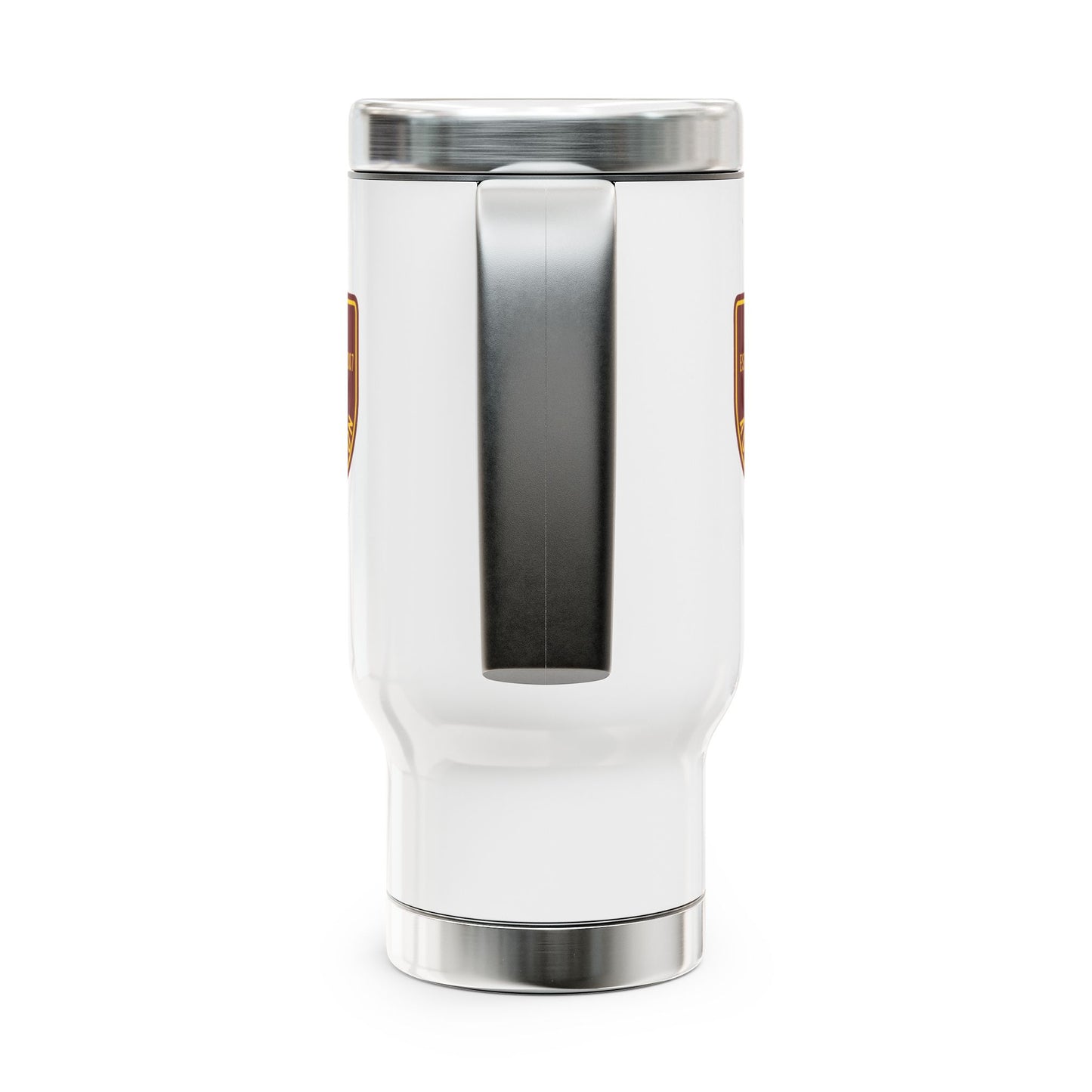 GTG Badge Logo Stainless Steel Travel Mug with Handle, 14oz