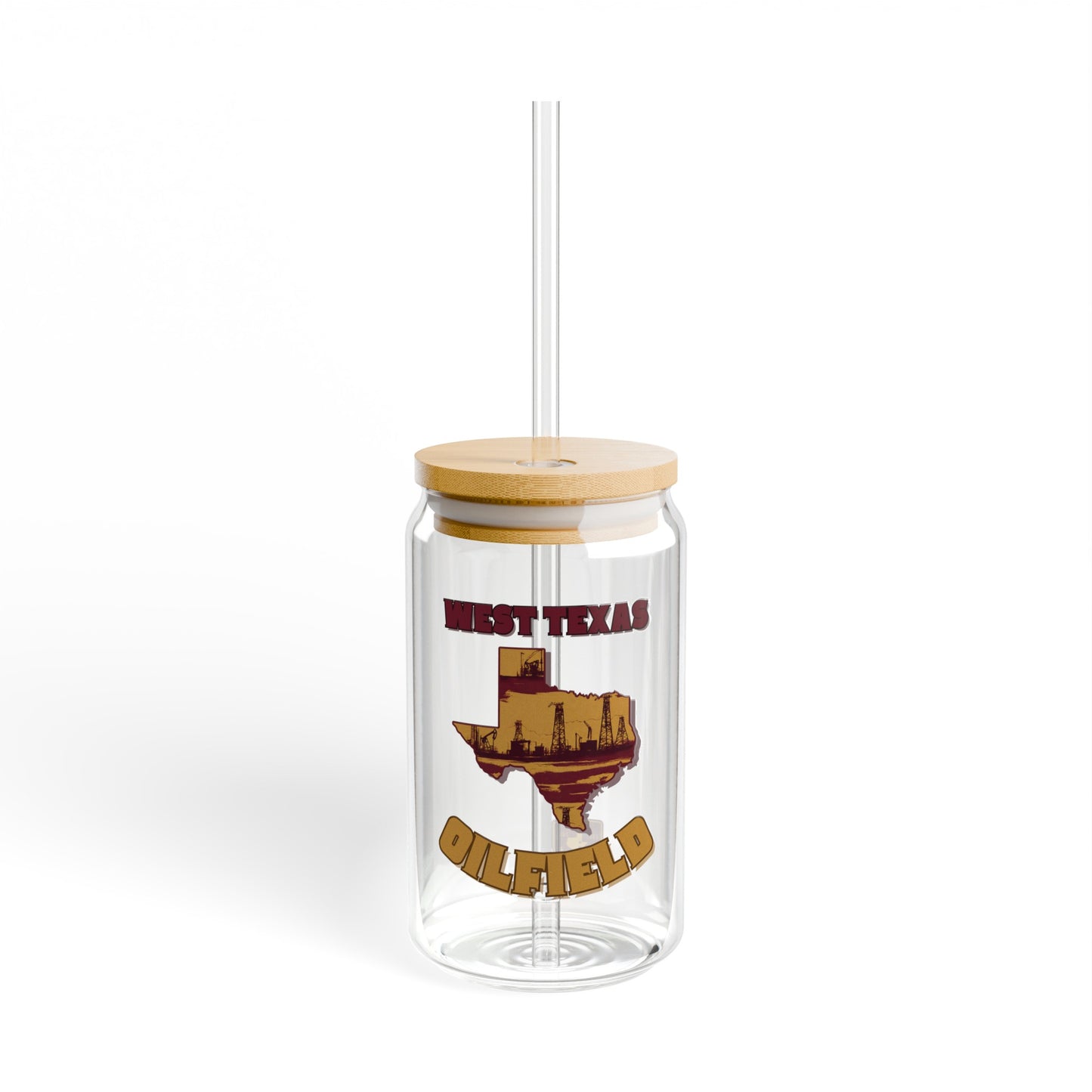 West Texas Oilfield GTG Can Glass, 16oz