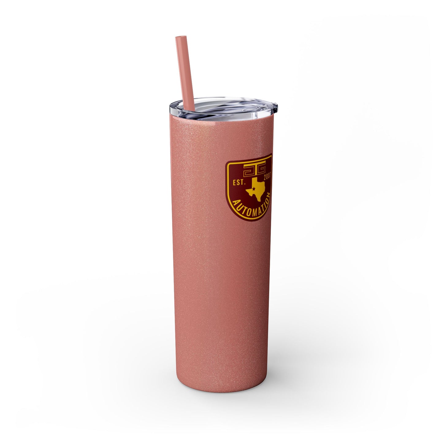 GTG Badge Logo Skinny Tumbler with Straw, 20oz
