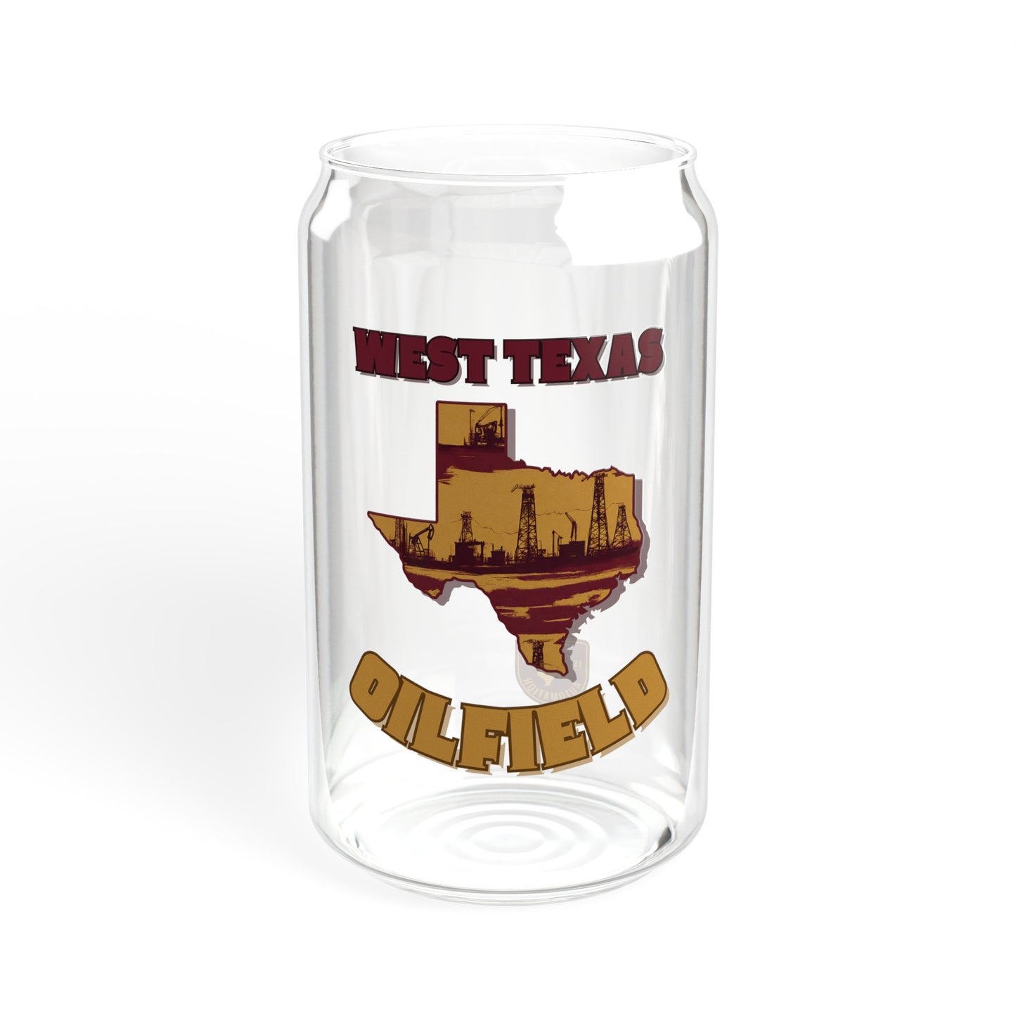 West Texas Oilfield GTG Can Glass, 16oz