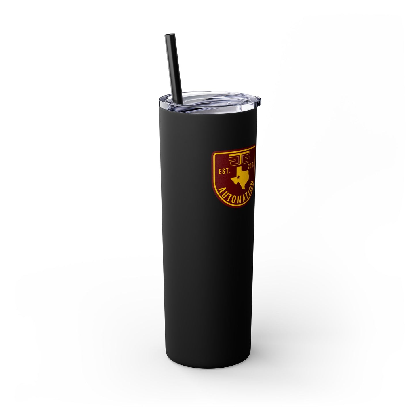 GTG Badge Logo Skinny Tumbler with Straw, 20oz