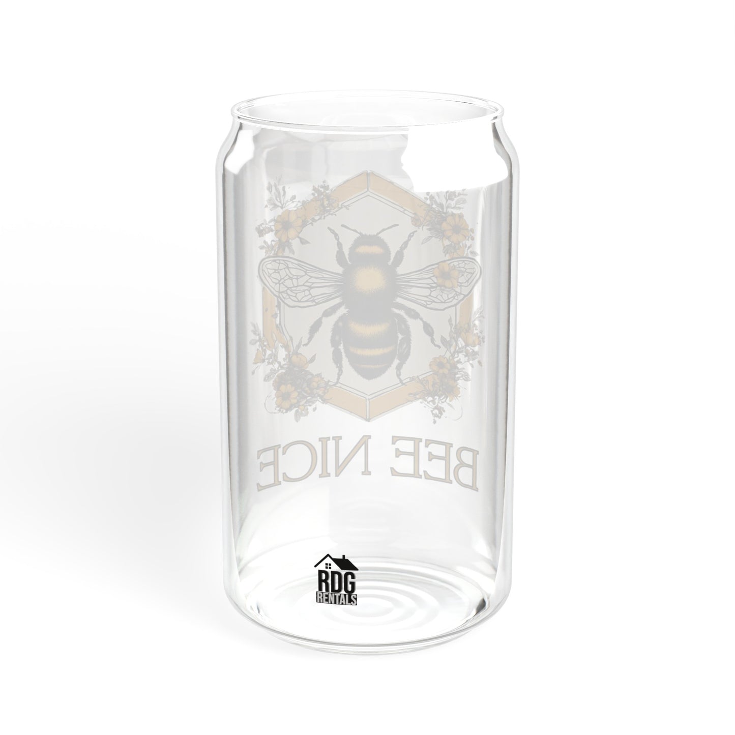 Bee Nice RDG Can Glass, 16oz