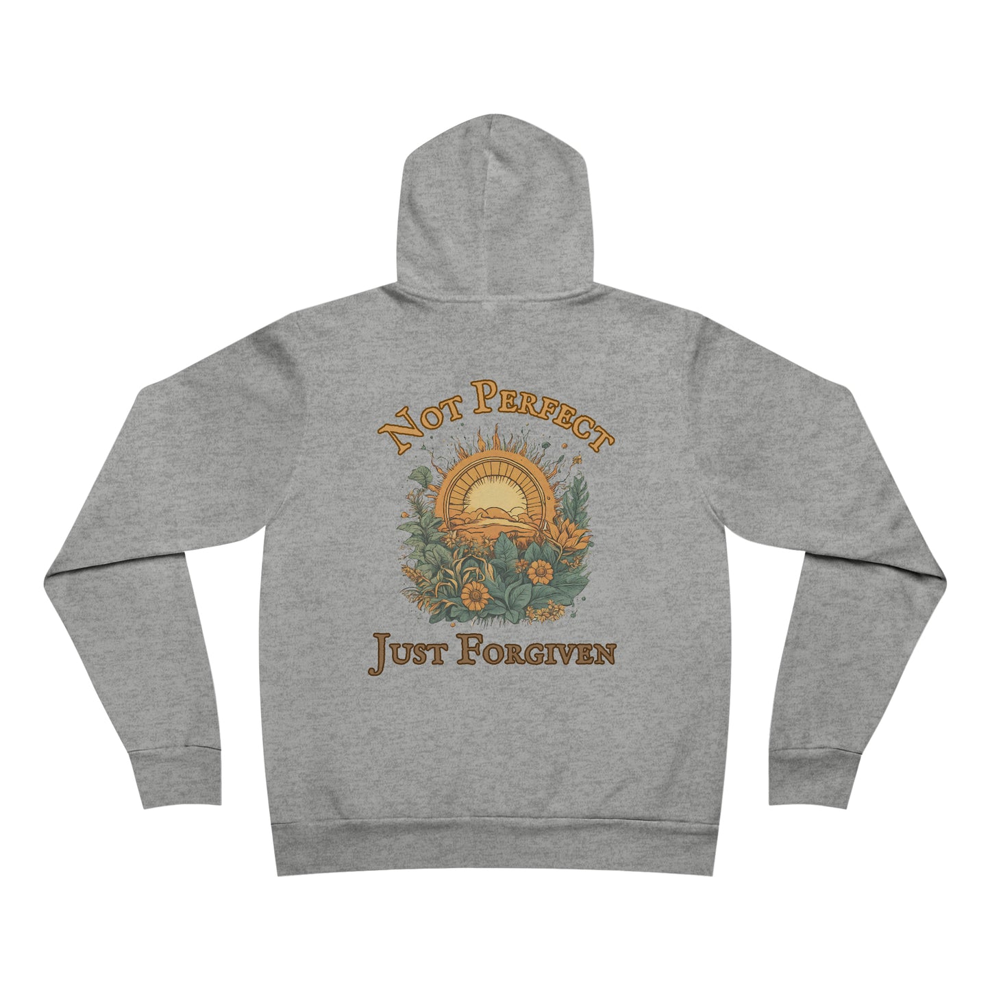 Not Perfect Just Forgiven WYCD Logo Unisex Garment-Dyed Hoodie