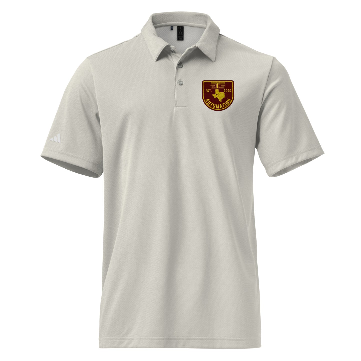 GTG Automation Badge adidas space-dyed polo