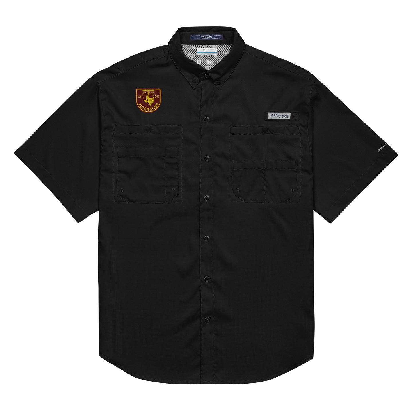 GTG Badge Logo Men’s Columbia short sleeve button shirt