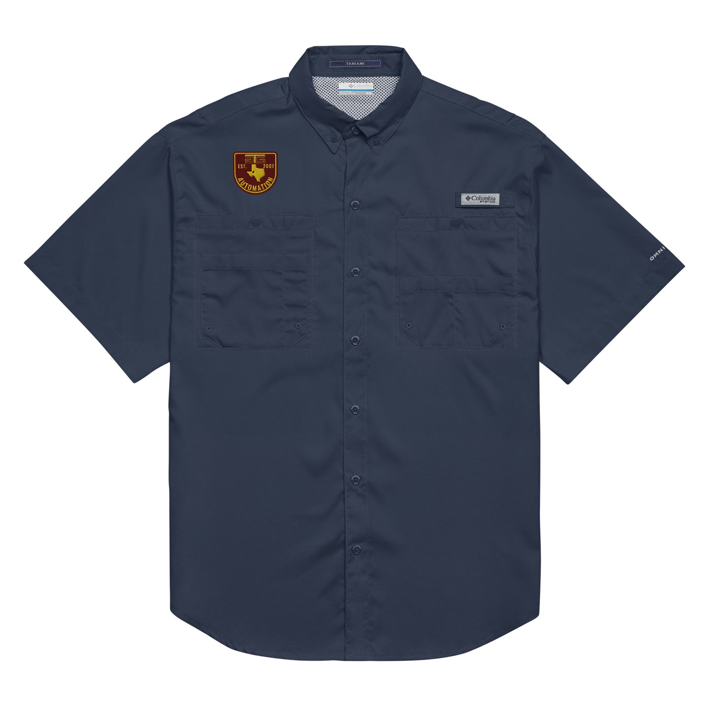 GTG Badge Logo Men’s Columbia short sleeve button shirt