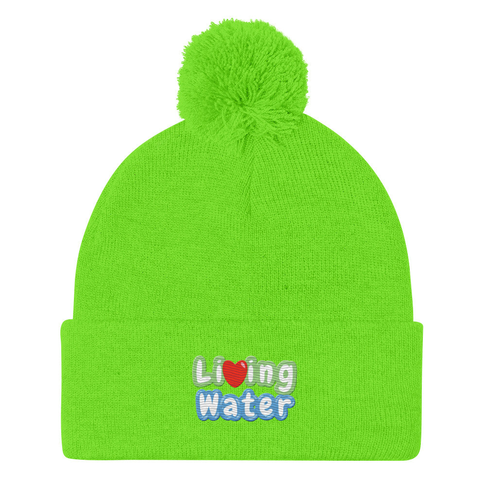 Living Water Pom-Pom Beanie