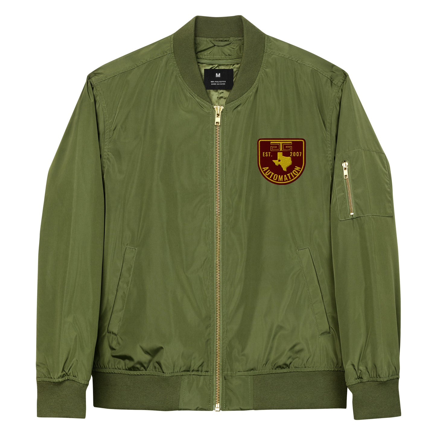 GTG Badge Premium recycled bomber jacket