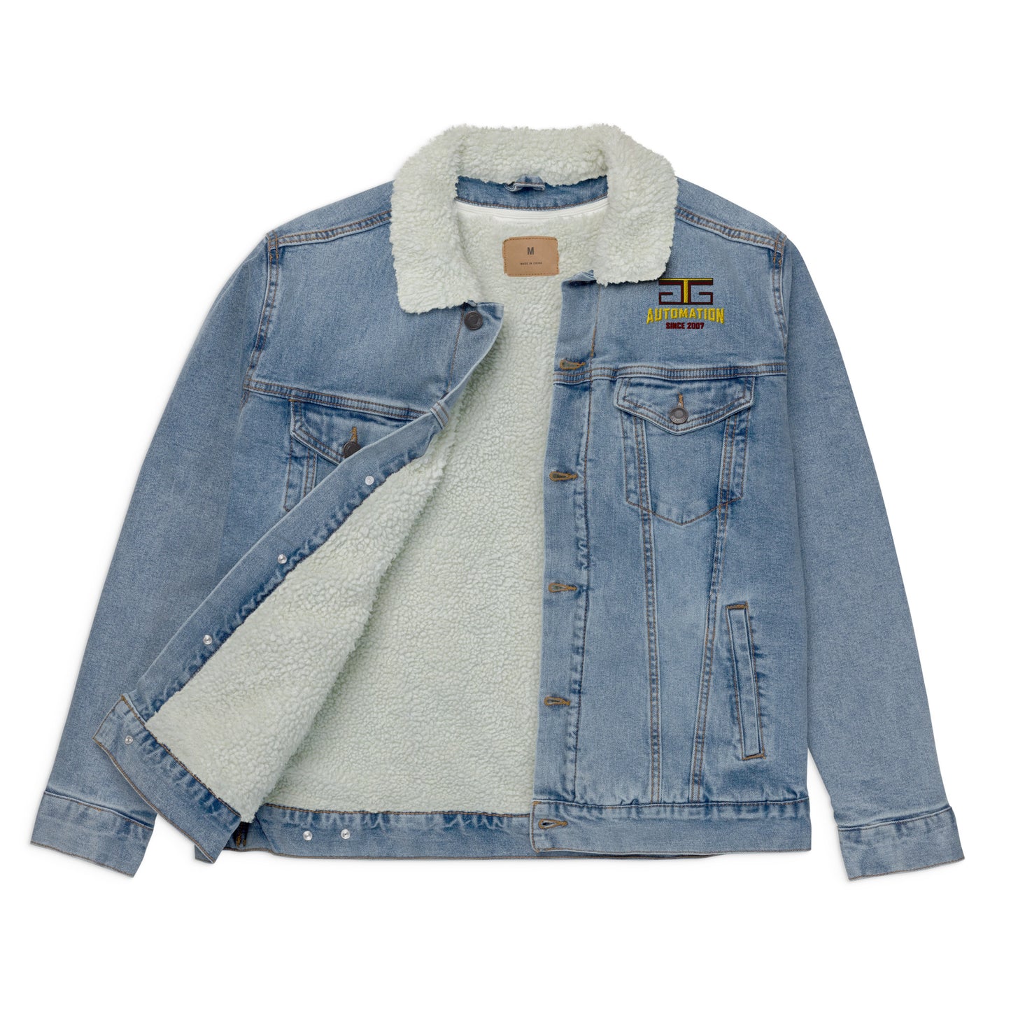 GTG Unisex denim sherpa jacket