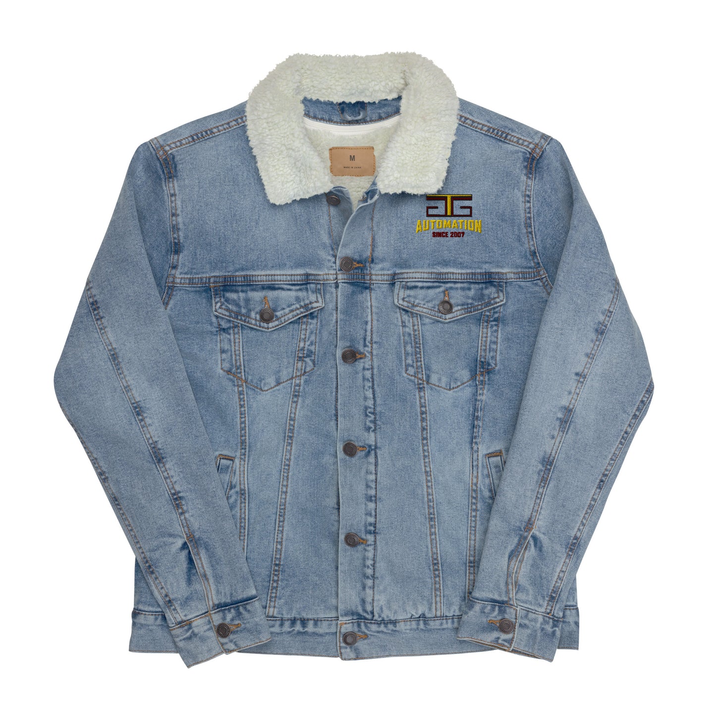 GTG Unisex denim sherpa jacket