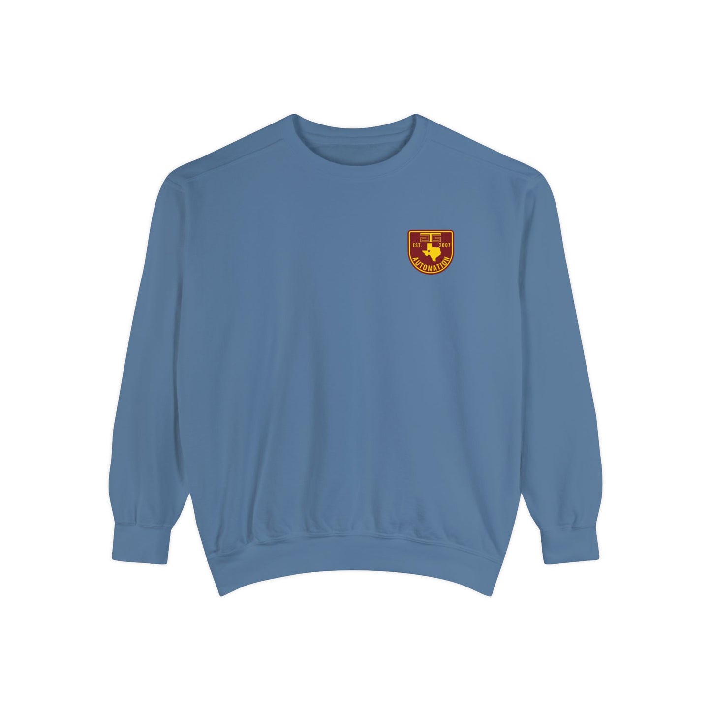GTG Color Badge Logo Unisex Garment-Dyed Sweatshirt
