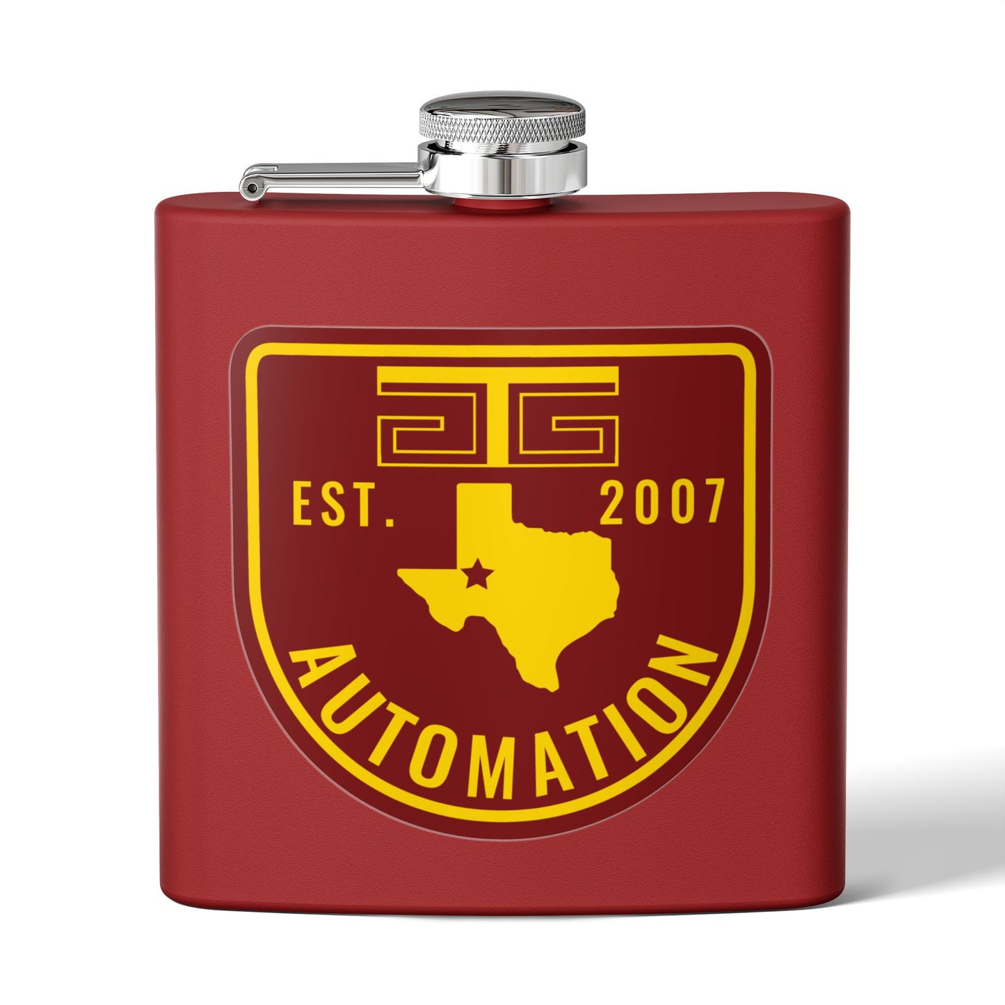 GTG Automation Stainless Steel Flask, 6oz