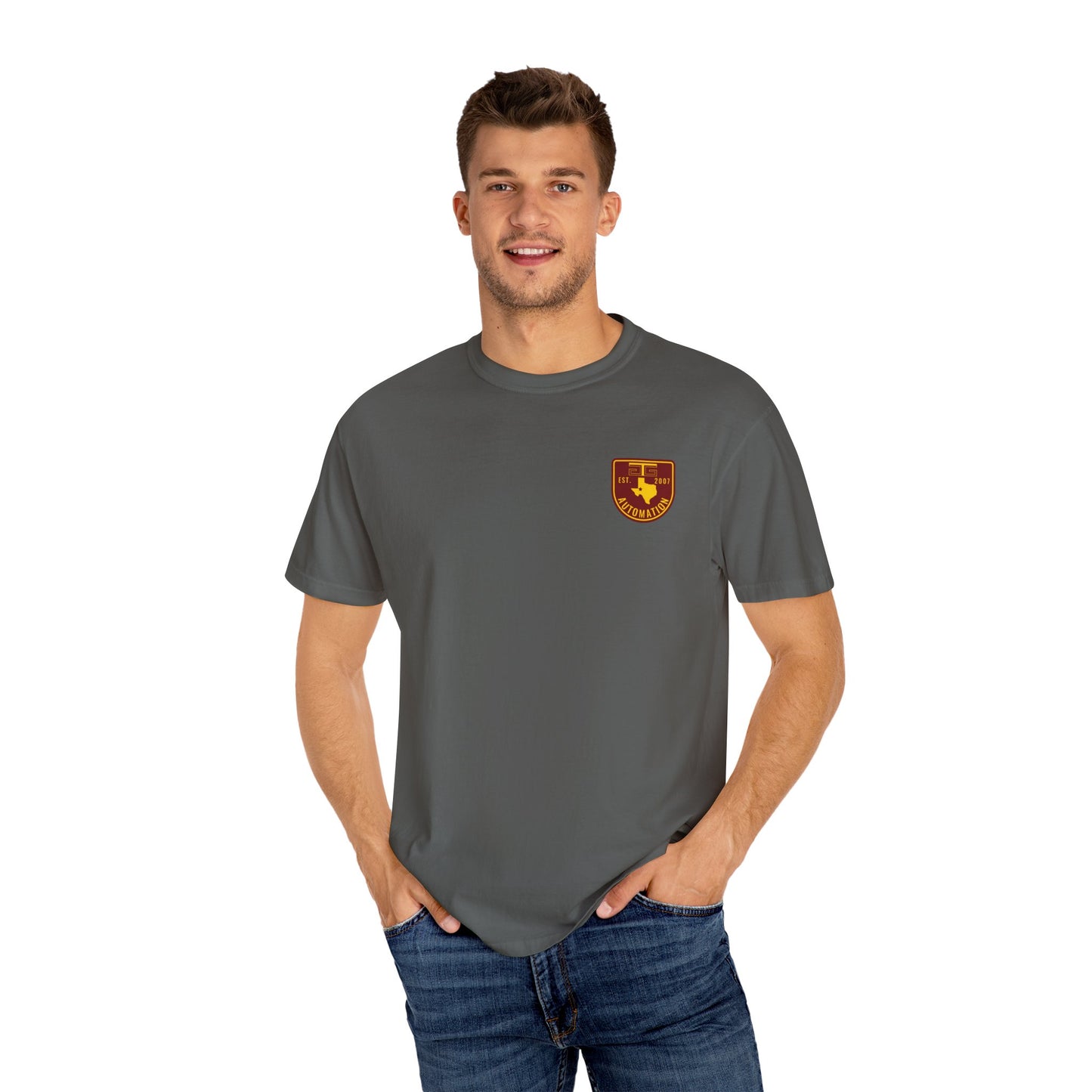 Volts Wagon GTG Automation Color Badge Logo T-shirt