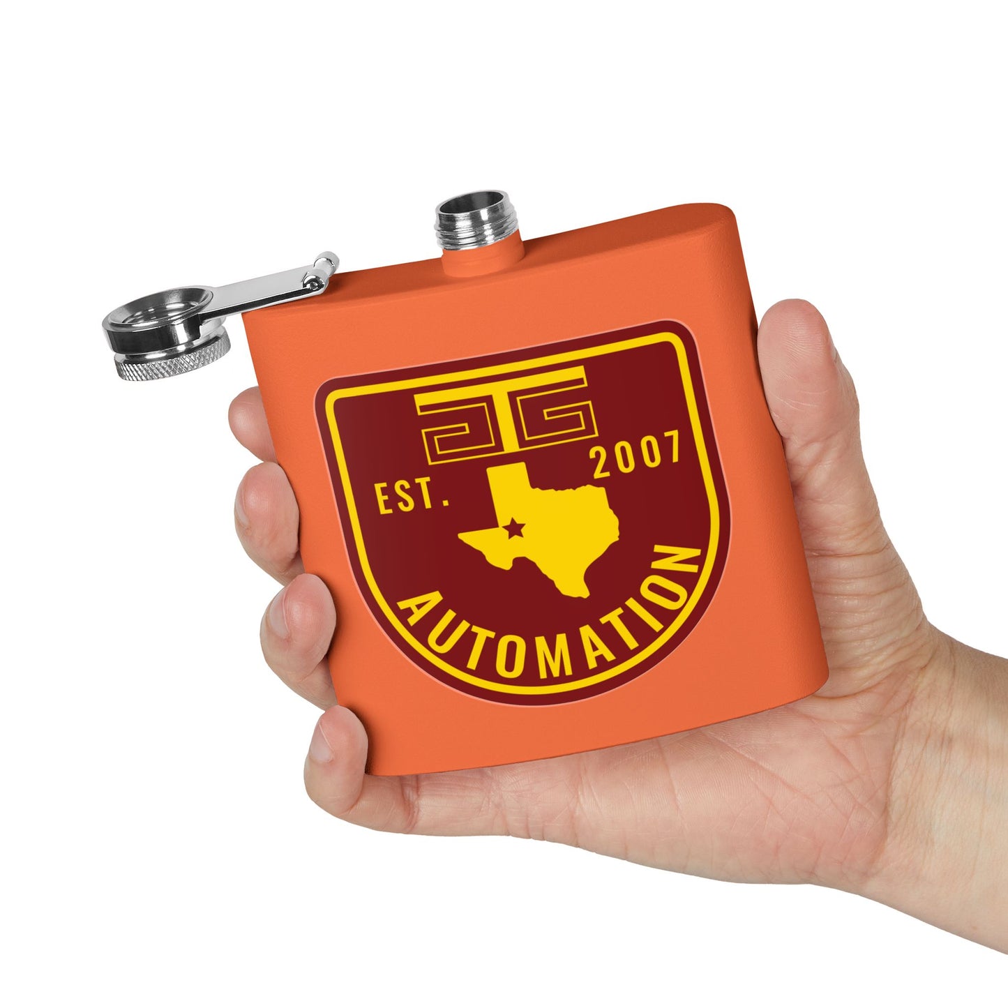 GTG Automation Stainless Steel Flask, 6oz
