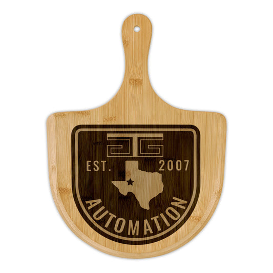 GTG Automation Bamboo Pizza Board (Engraving)