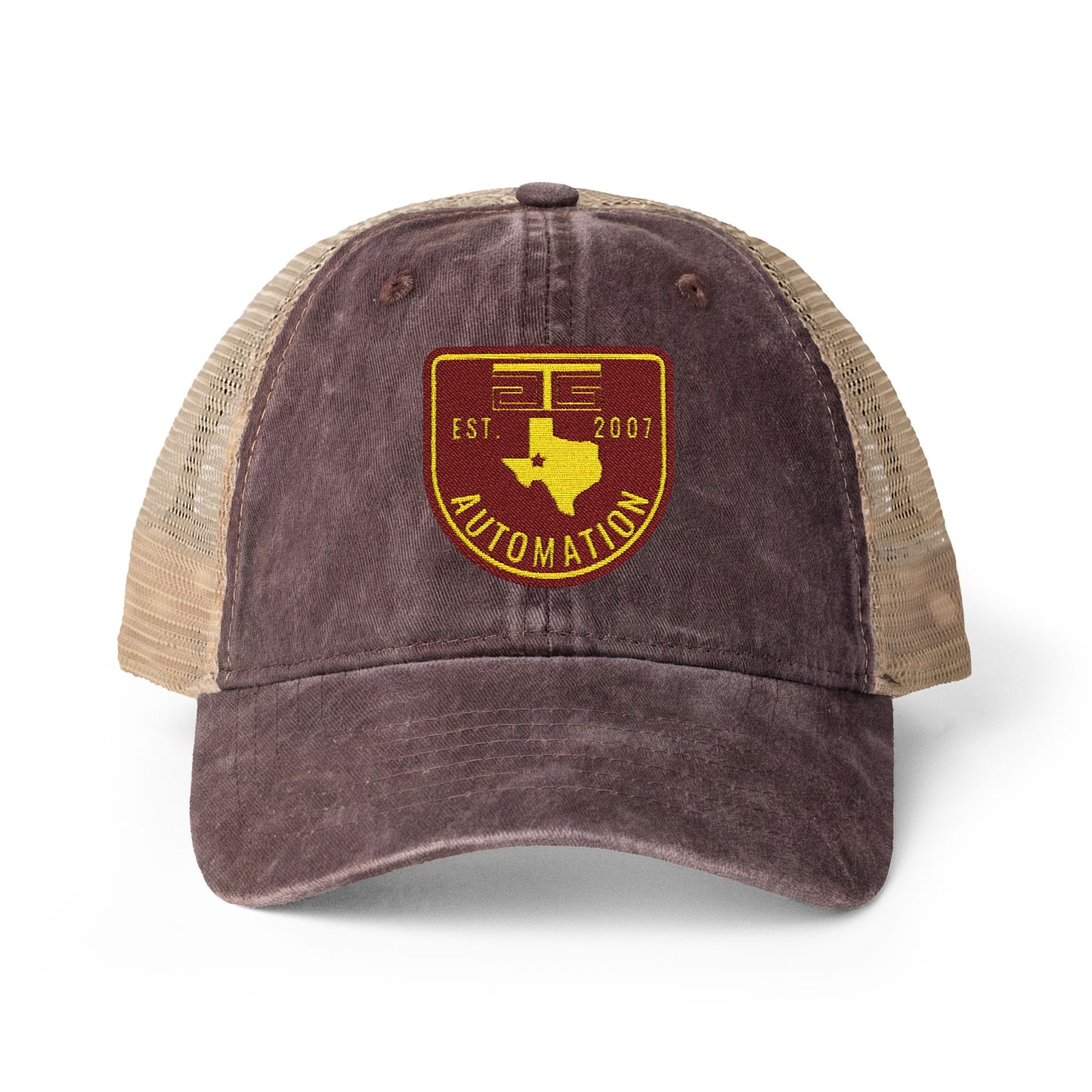 GTG Automation Women's Washed Mesh-Back Cap