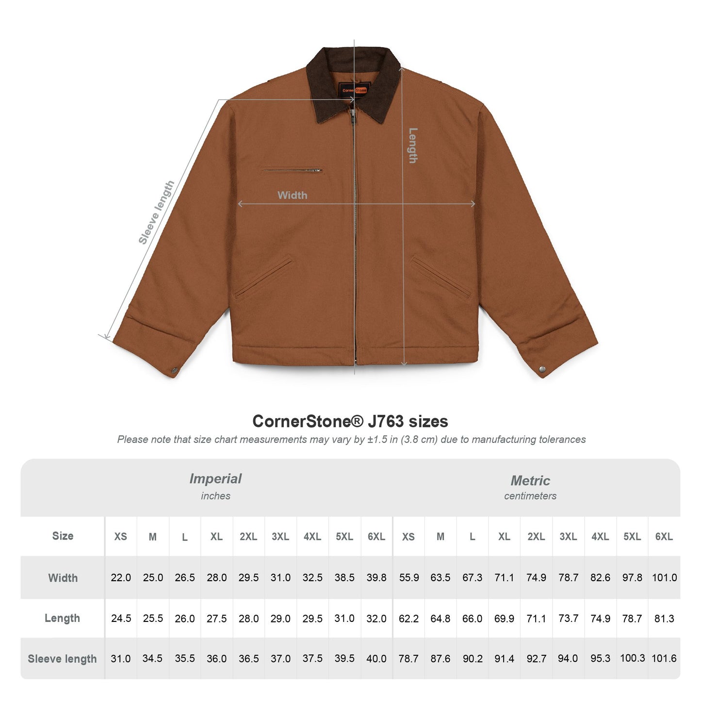 GTG Badge Unisex Duck Cloth Work Jacket