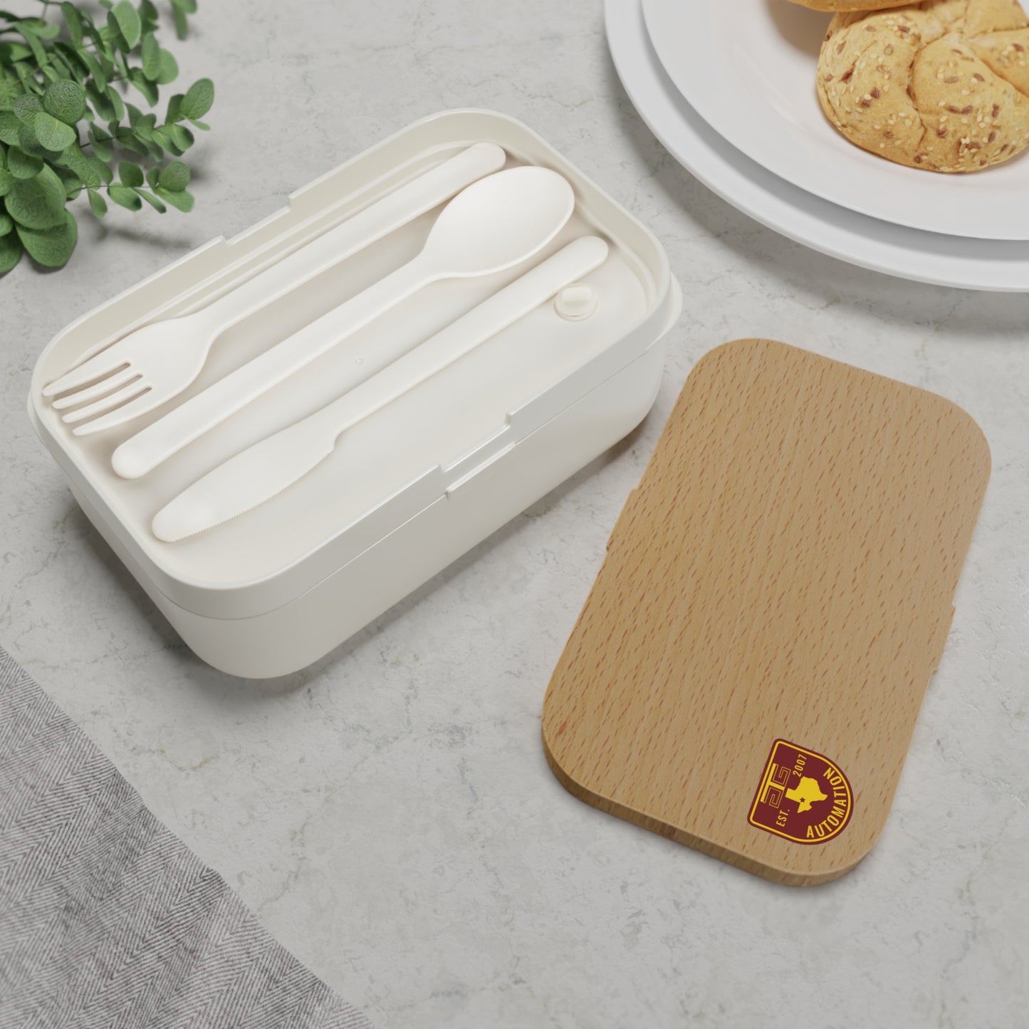 GTG Badge Logo Customizable Bento Lunch Box - Eco-Friendly, Stylish Meal Prep Container