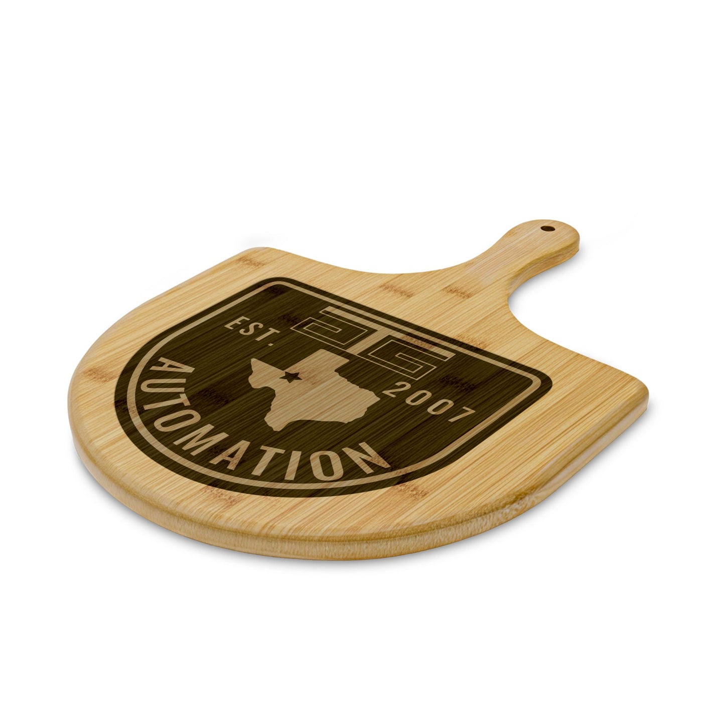 GTG Automation Bamboo Pizza Board (Engraving)
