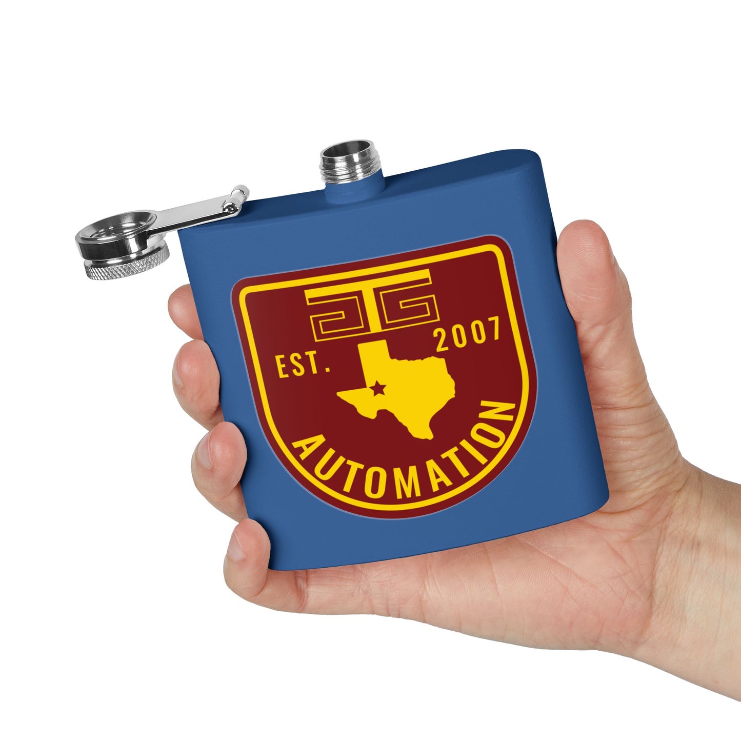 GTG Automation Stainless Steel Flask, 6oz