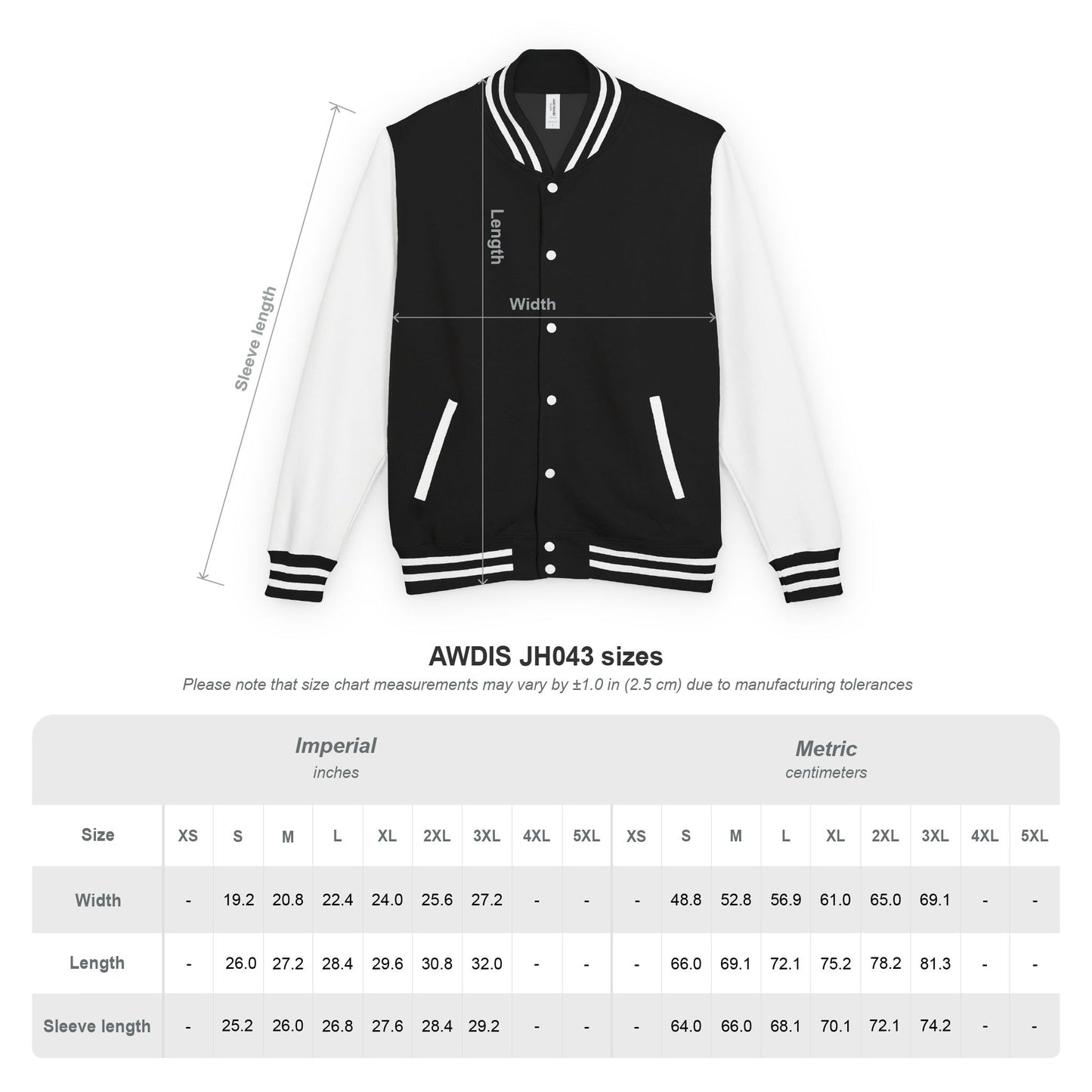GTG Badge Unisex Heavyweight Letterman Jacket