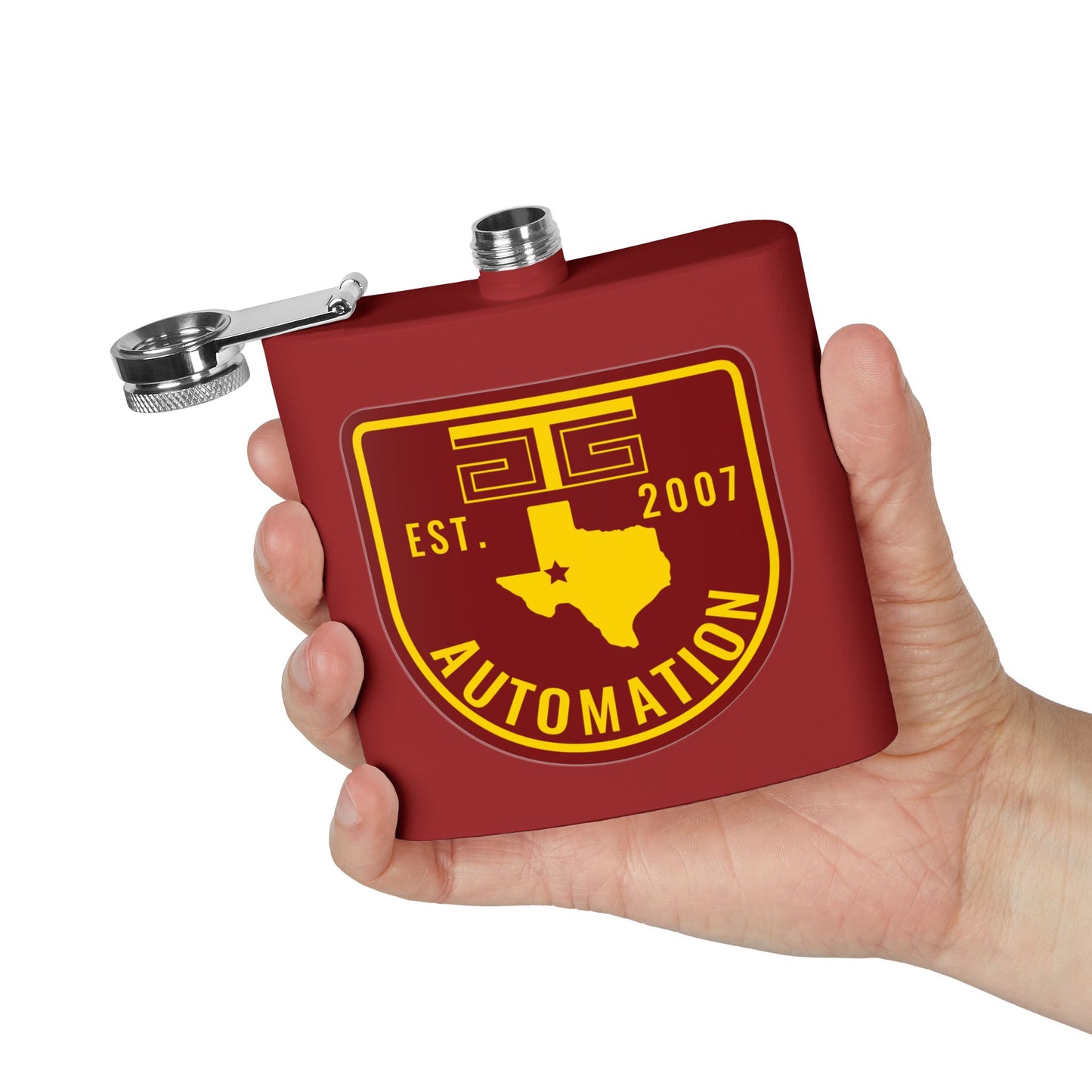 GTG Automation Stainless Steel Flask, 6oz