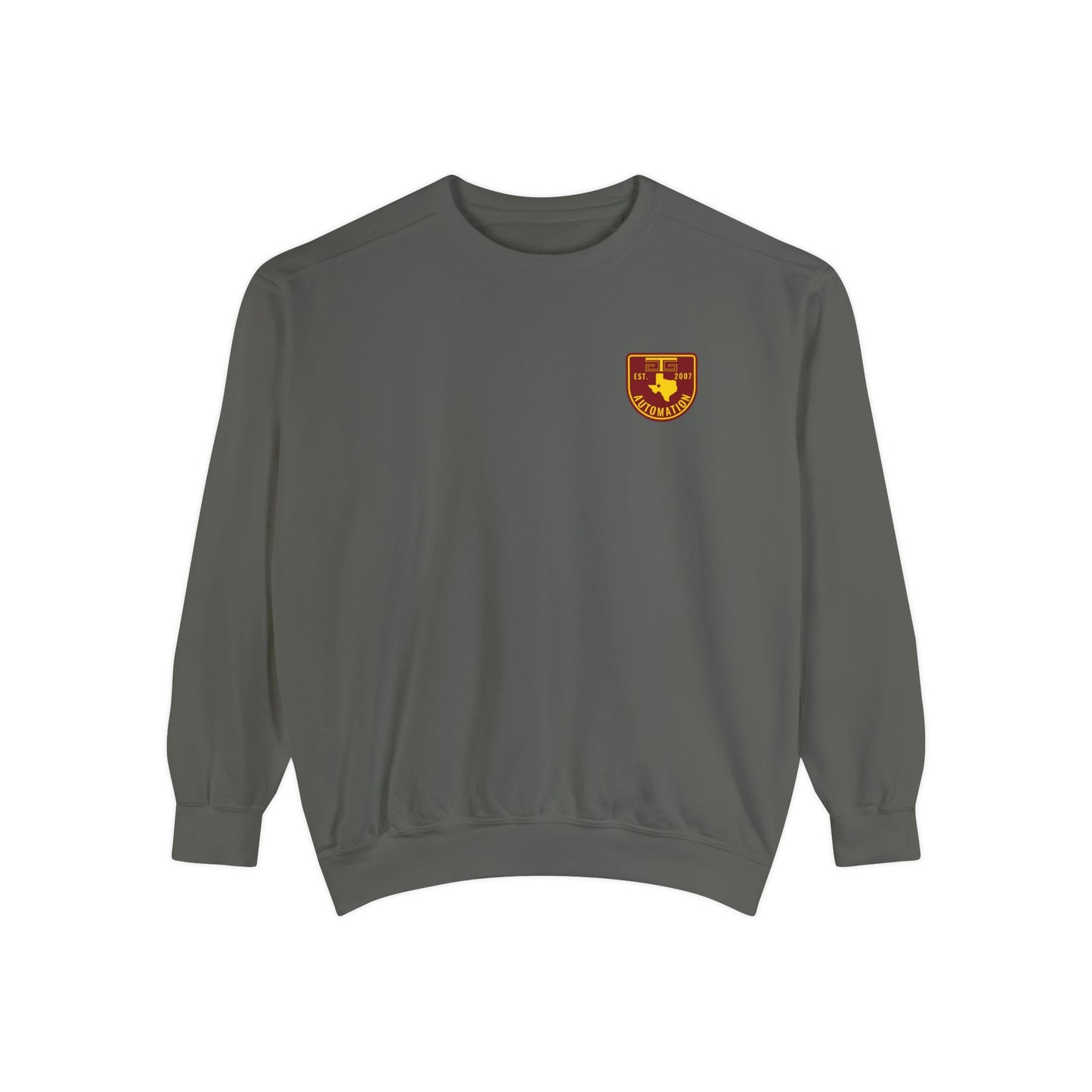 GTG Color Badge Logo Unisex Garment-Dyed Sweatshirt