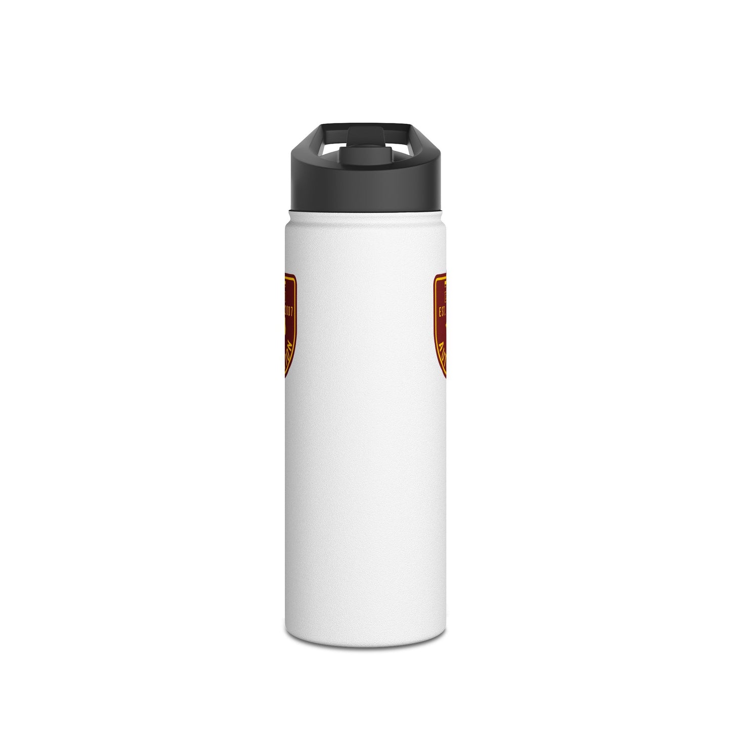 GTG Badge Logo Stainless Steel Water Bottle, Standard Lid