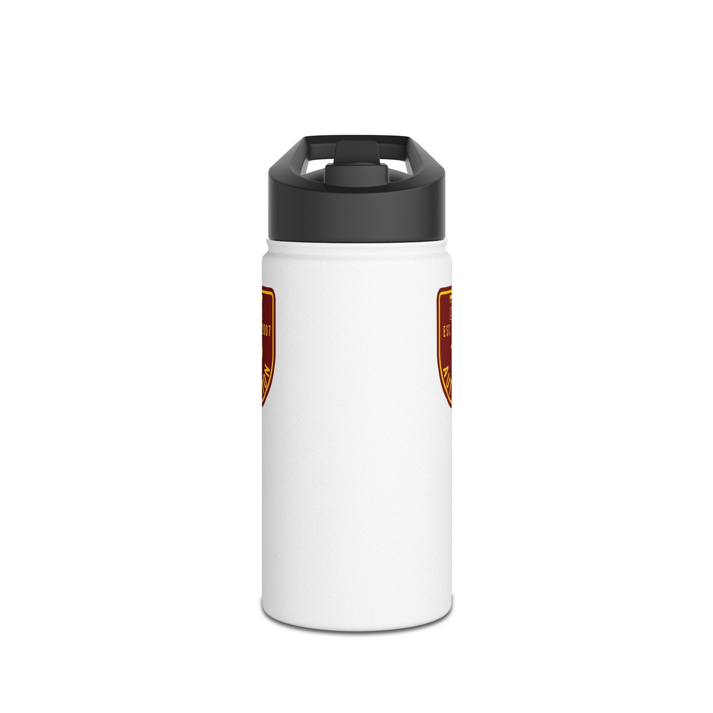 GTG Badge Logo Stainless Steel Water Bottle, Standard Lid