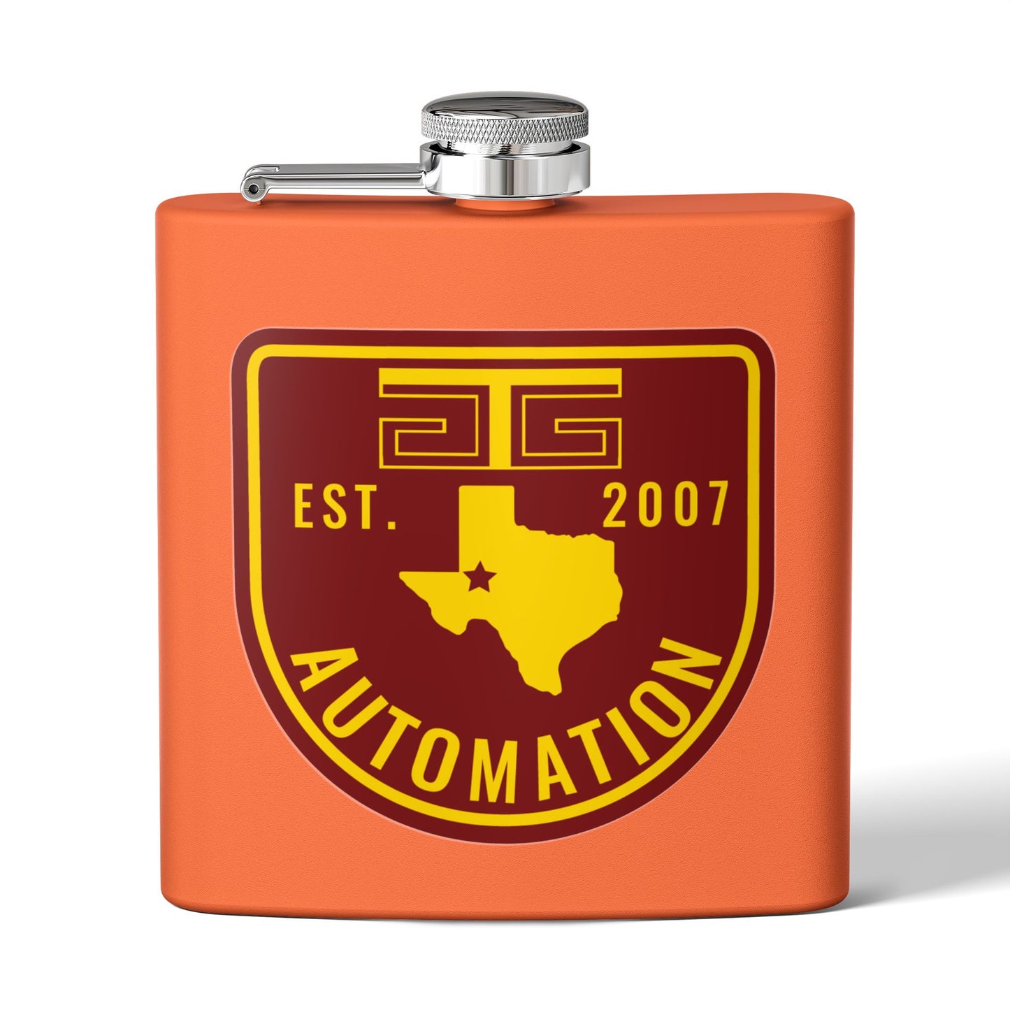GTG Automation Stainless Steel Flask, 6oz