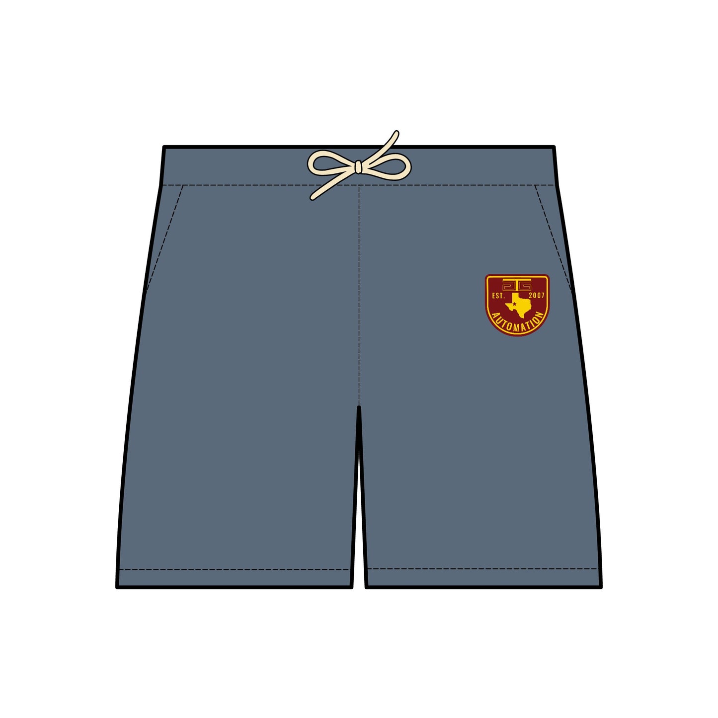 GTG Badge Logo Unisex Garment-Dyed Lightweight Fleece Sweat Shorts