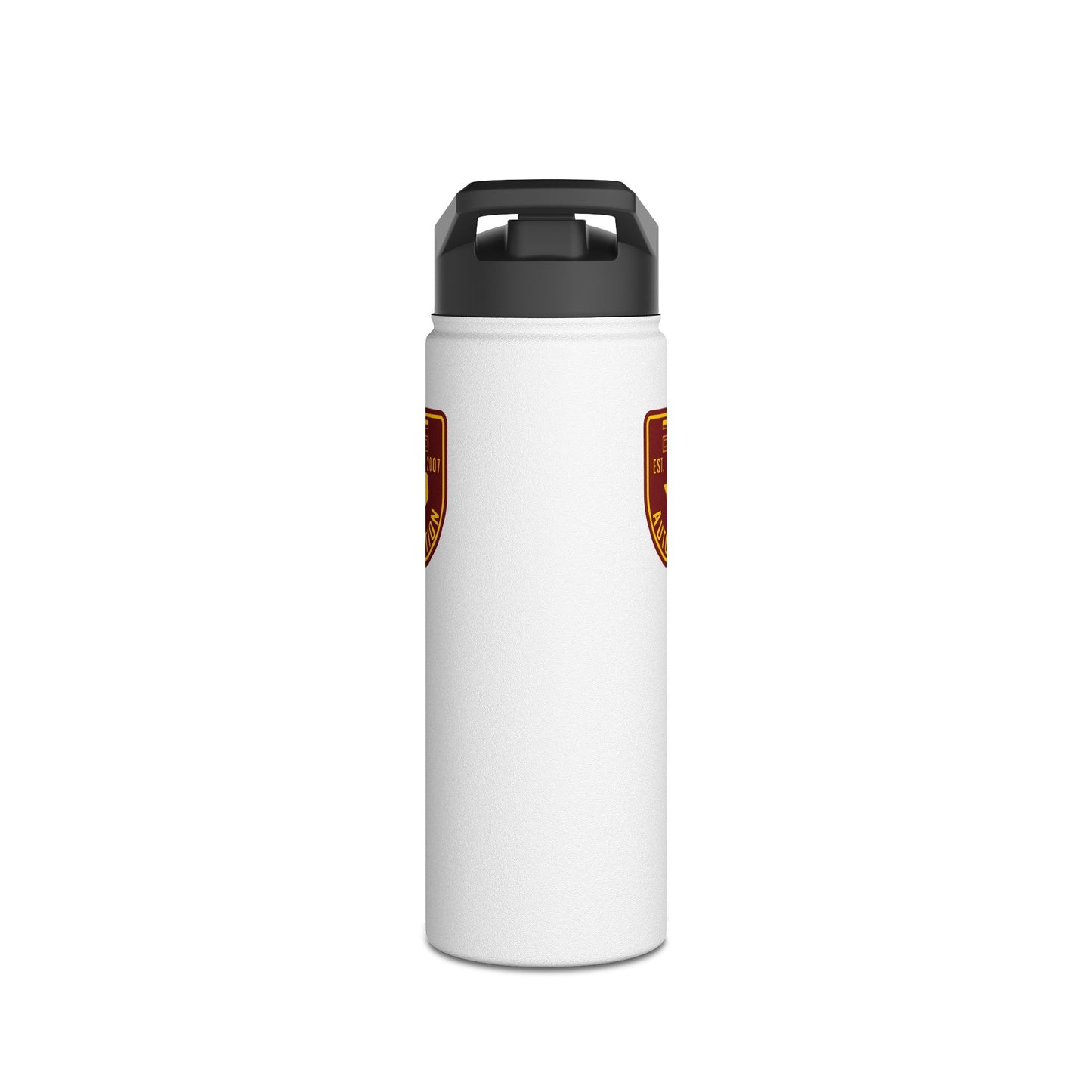 GTG Badge Logo Stainless Steel Water Bottle, Standard Lid