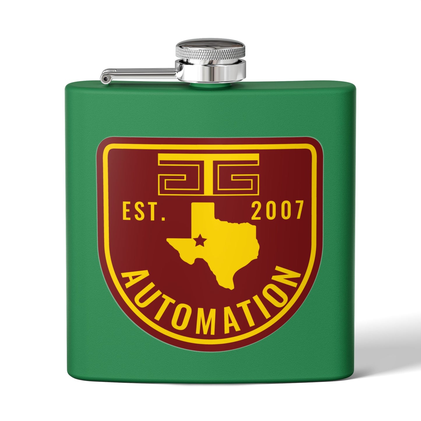 GTG Automation Stainless Steel Flask, 6oz