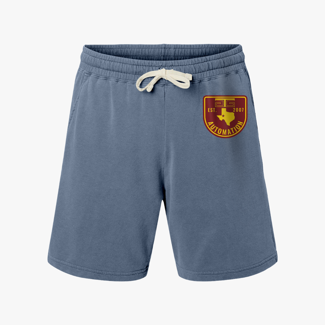 GTG Badge Logo Unisex Garment-Dyed Lightweight Fleece Sweat Shorts