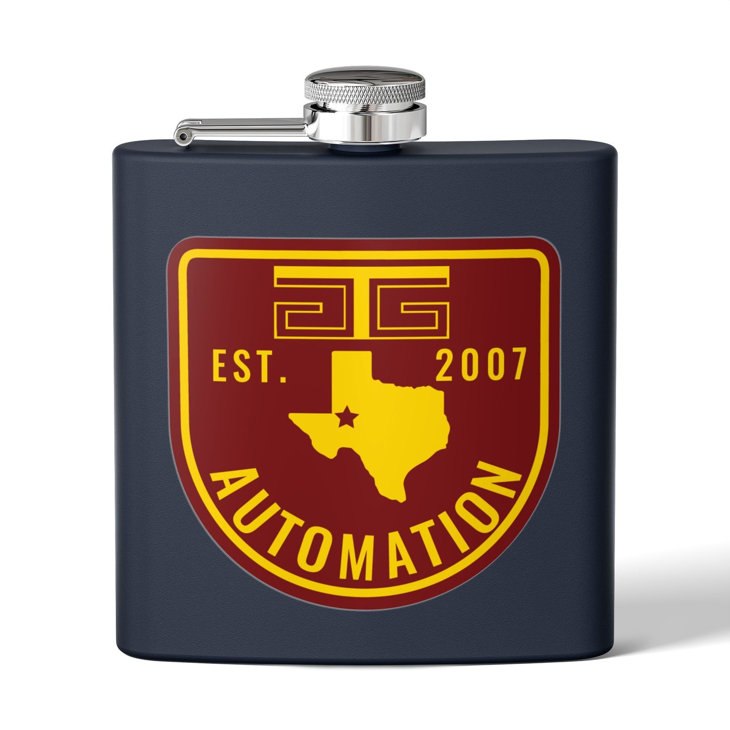 GTG Automation Stainless Steel Flask, 6oz
