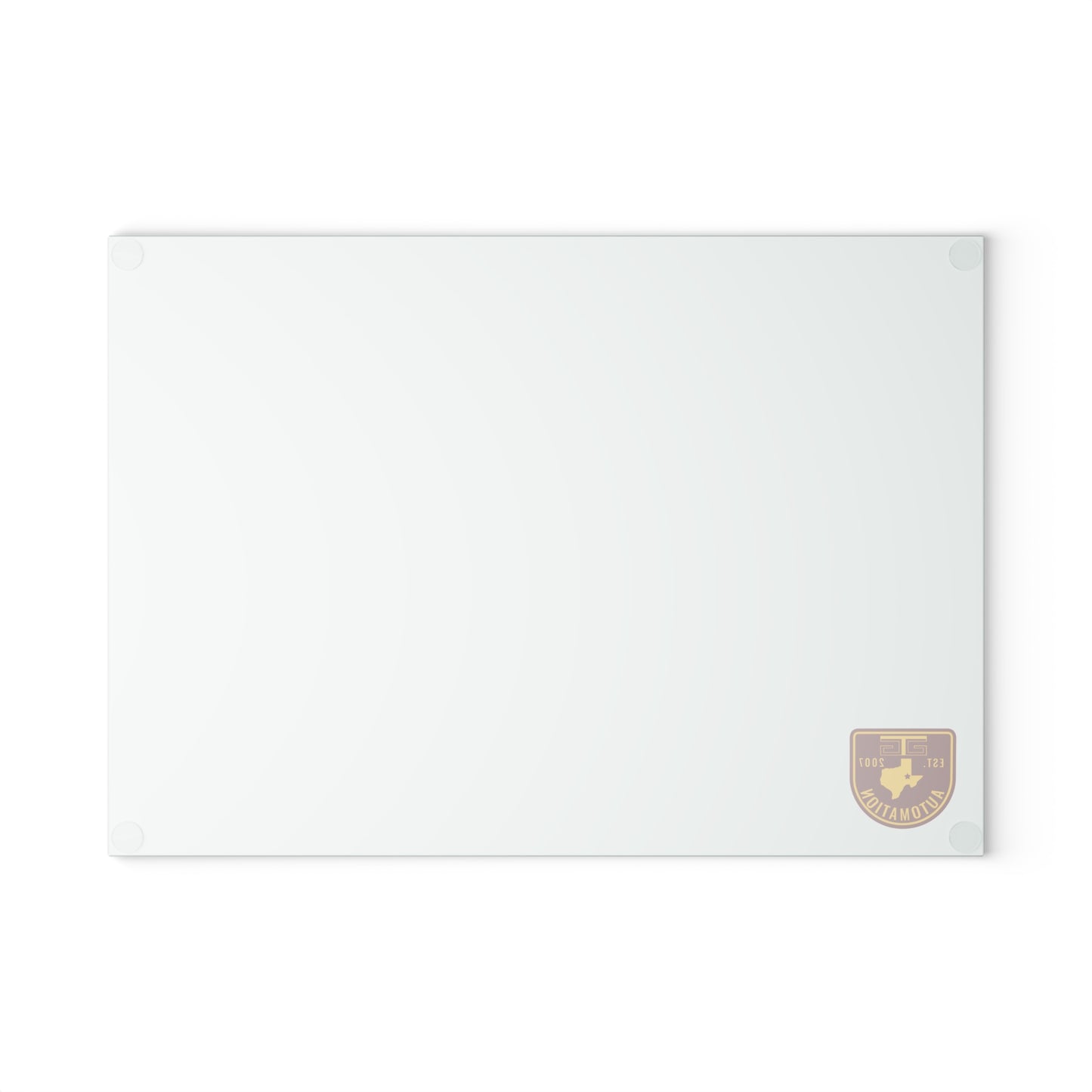 GTG Badge Logo Glass Cutting Board
